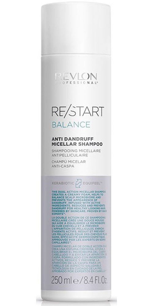 REVLON PROFESSIONAL Haarshampoo RE/START BALANCE ANTI-DANDRUFF MICELLAR SHAMPOO, Vermindert Schuppenbildung und sorgt für ein strahlendes Aussehen.