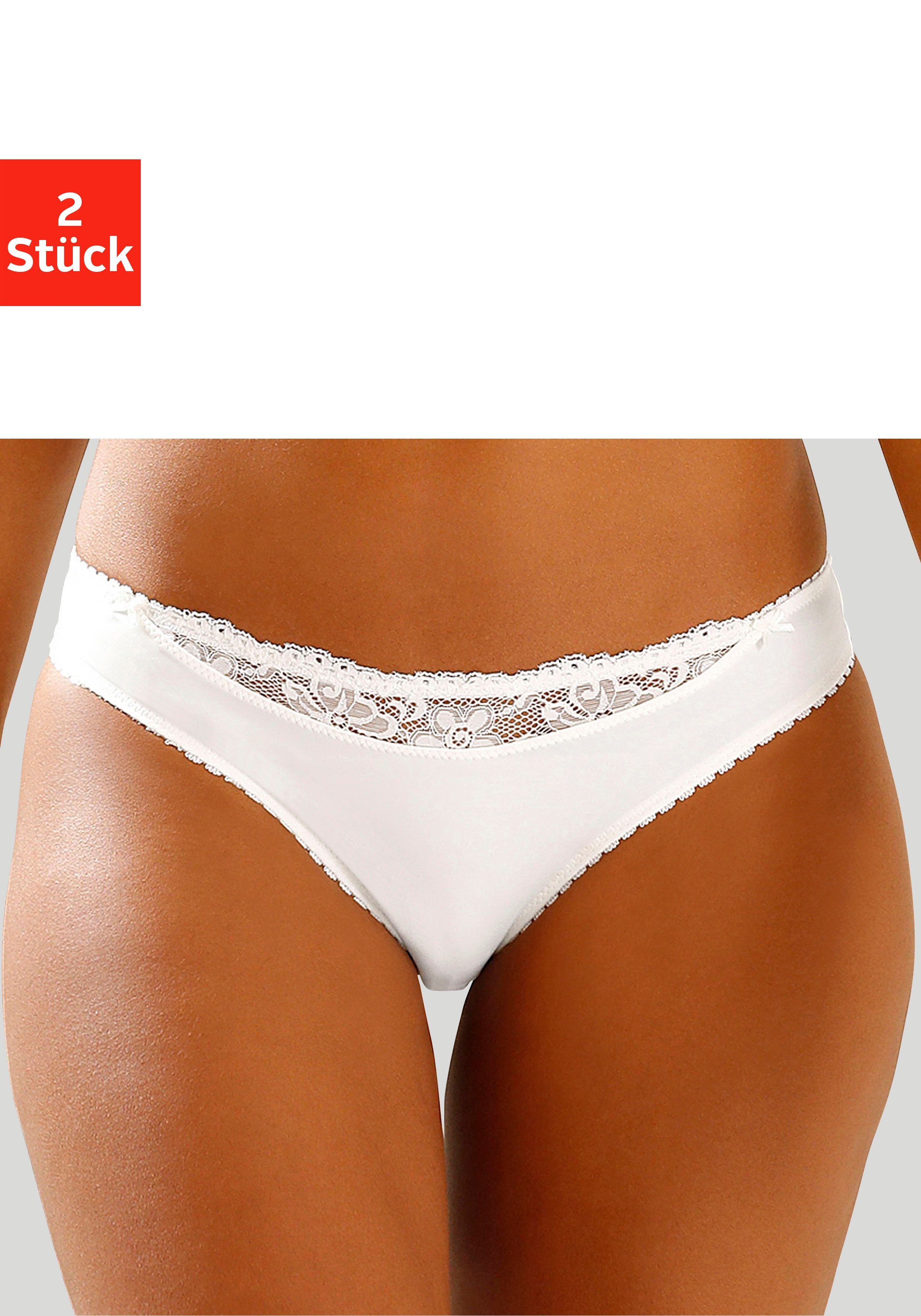 Nuance Slip (2-St) mit Spitzeneinsatz vorne günstig online kaufen