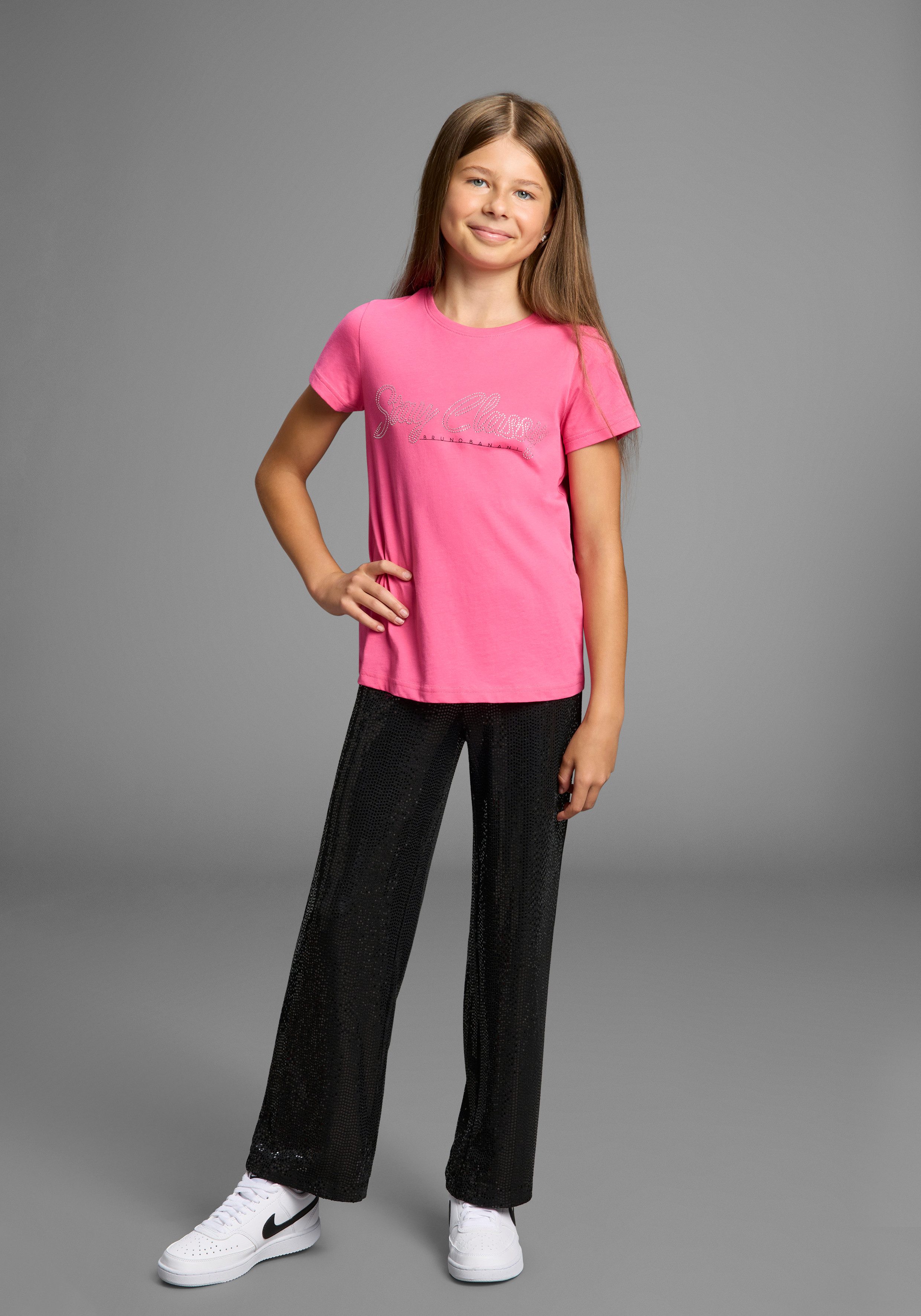 Bruno Banani Schlupfhose Weite Hose mit Glitzer Für TEEN. Weite Pailletten-Hose