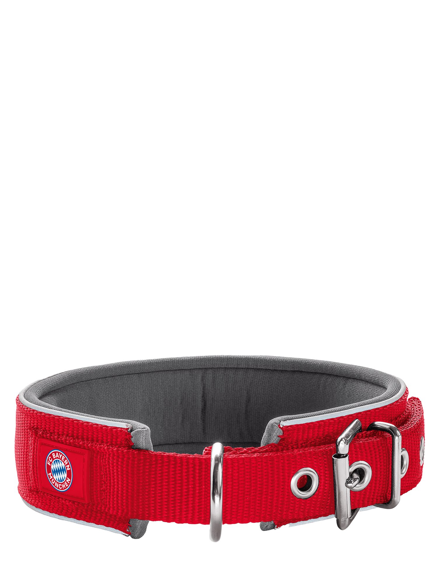 Hunter Hunde-Geschirr FC Bayern München, Hundehalsband Neopren FC Bayern, Rot, Polyester