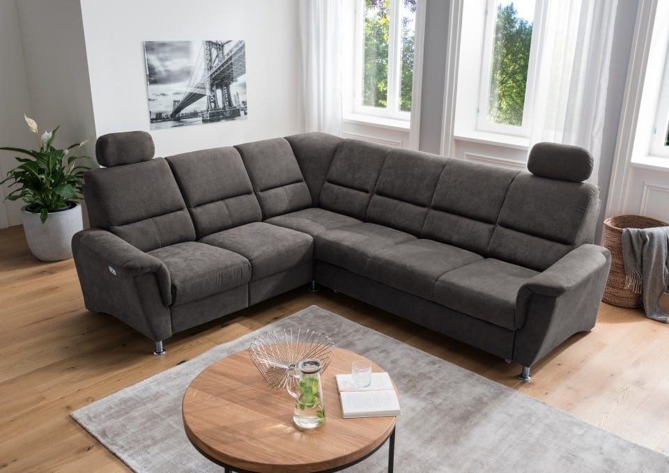 Myhomelando Ecksofa Paris, mit elektronischer Relaxfunktion, Schlaffunktion, USB Anschluß