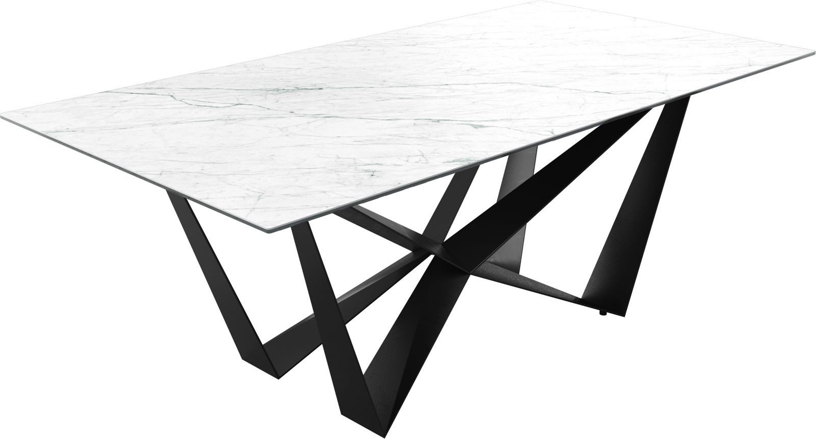DELIFE Esstisch Edge, Keramik Laminam®Statuarietto Weiß günstig online kaufen