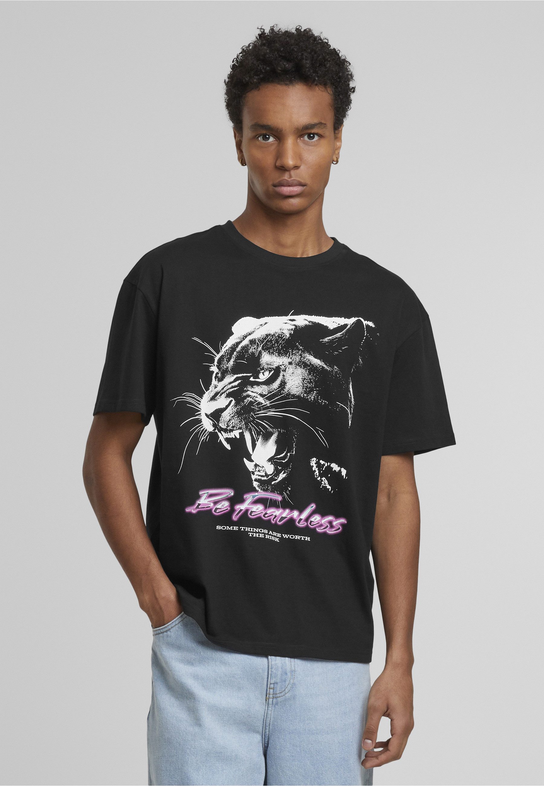 MisterTee T-Shirt MisterTee Be Fearless Oversize Tee (1-tlg)