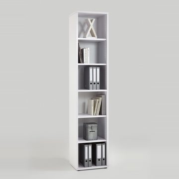 Lomadox Schreibtisch COLUMBUS-10, weiß matt - Stellmaß Schränke 408/221/40cm