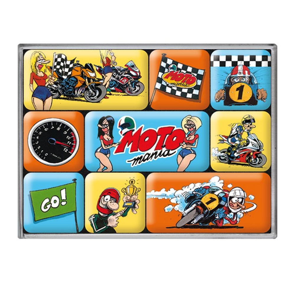 Thumbnail - Nostalgic-Art Magnet 9tlg. Magnetset - MOTOmania - The Winner Takes It All
