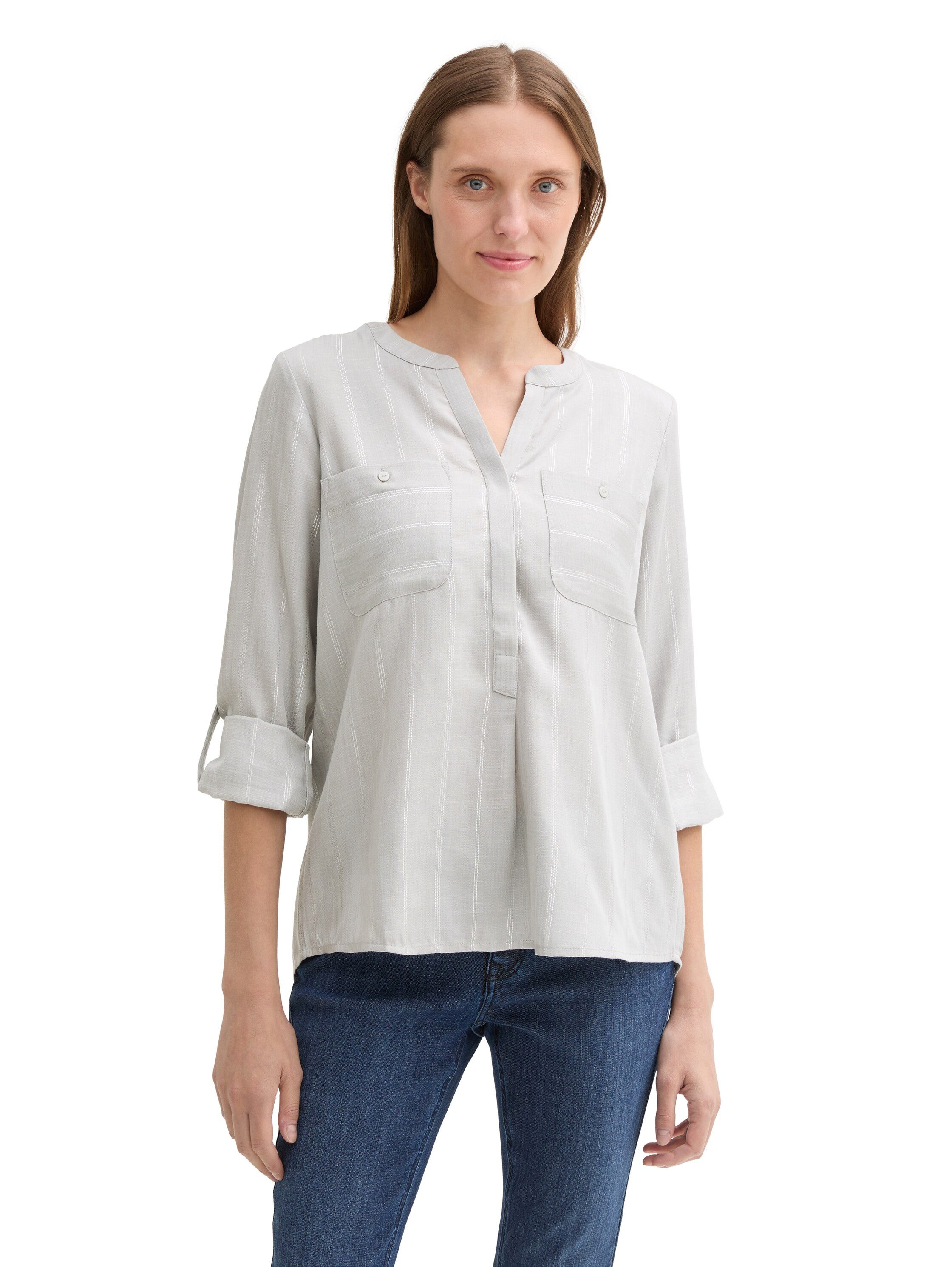 TOM TAILOR Klassische Bluse mit verstellbaren günstig online kaufen