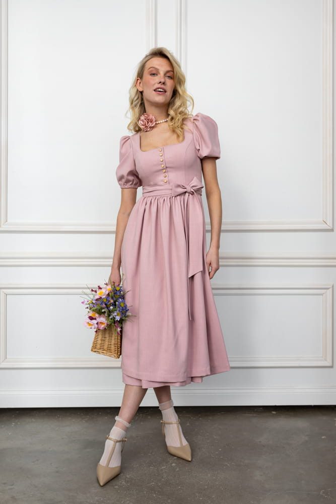 Madame Marie Dirndl Dirndl Alisora 75cm Länge flamingo günstig online kaufen