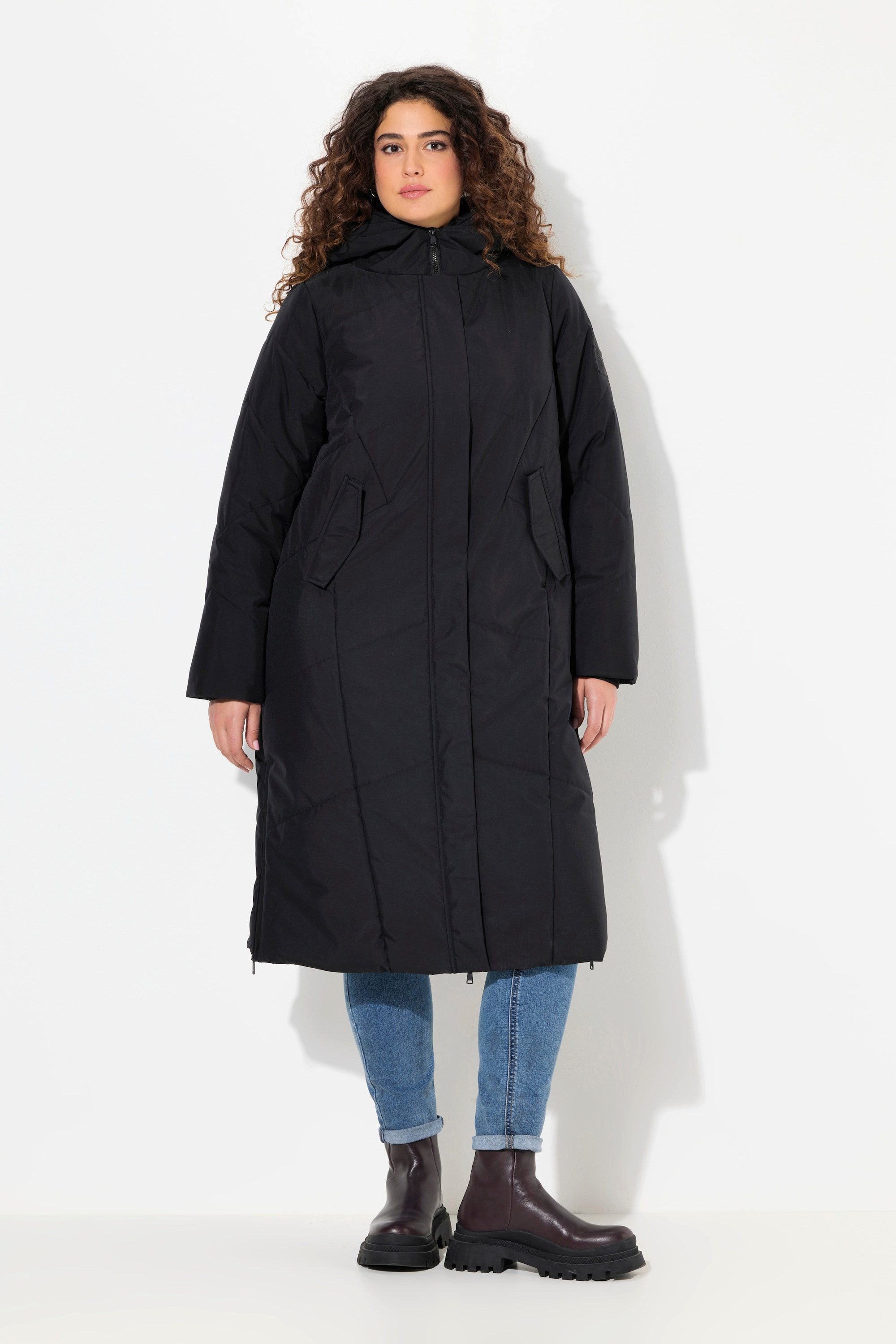 Ulla Popken Wintermantel HYPRAR Puffer-Mantel 2-Wege-Zipper günstig online kaufen