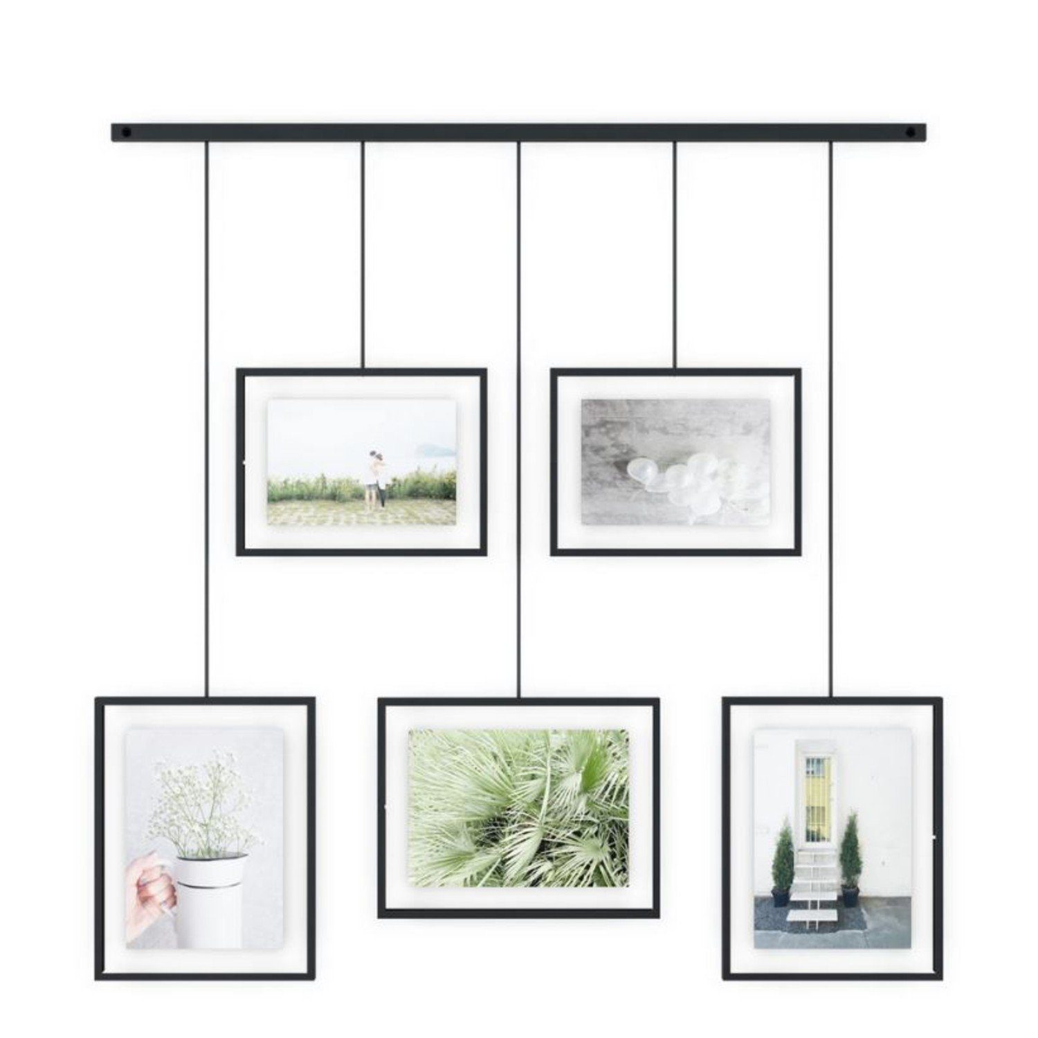 Umbra Bilderrahmen Collage Bilder-Display Exhibit 5er-Set schwarz günstig online kaufen