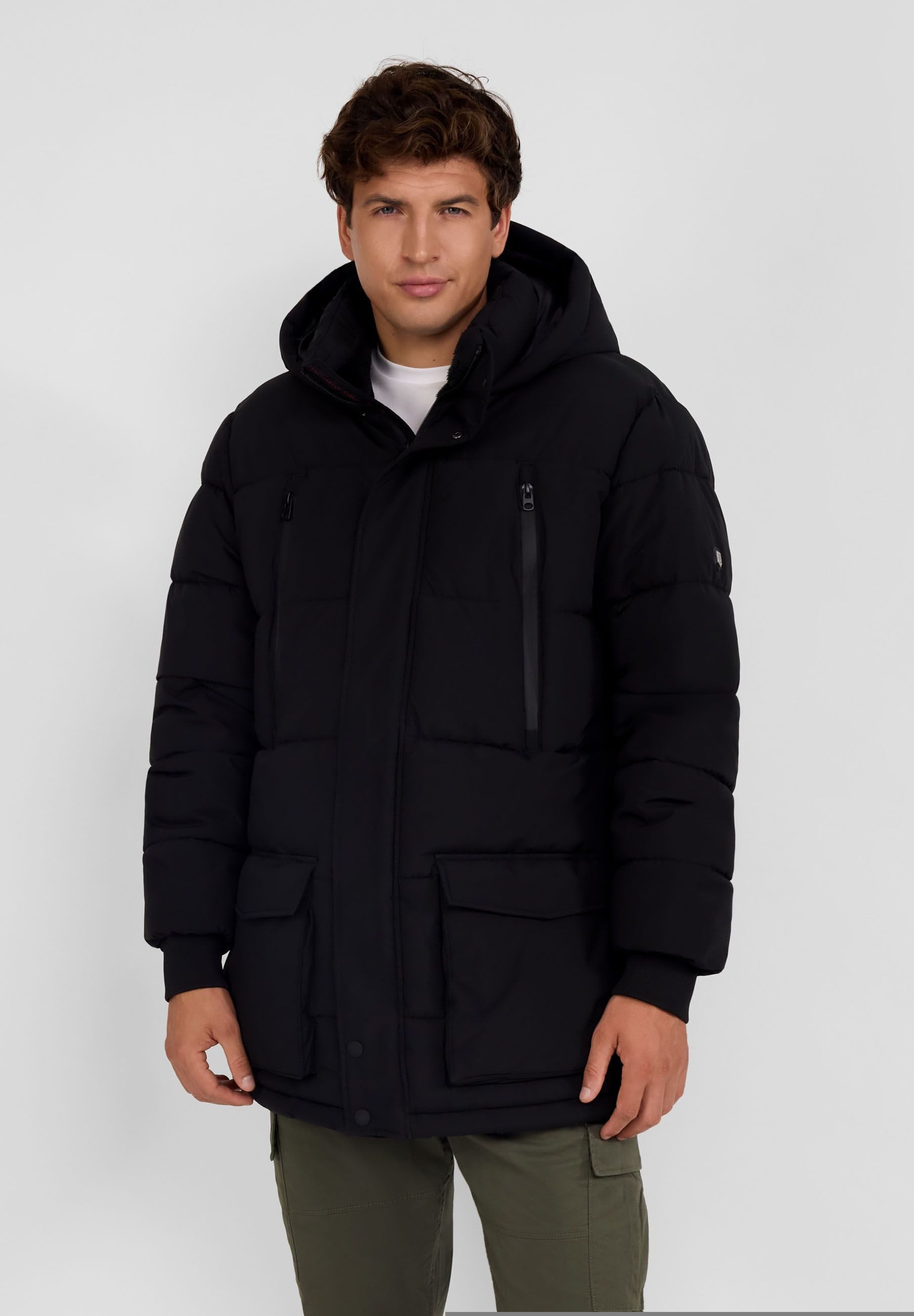 Respect Winterjacke Gesteppte Jacke mit Reißverschlusstaschen und Fleecefutter (XS-XXL)