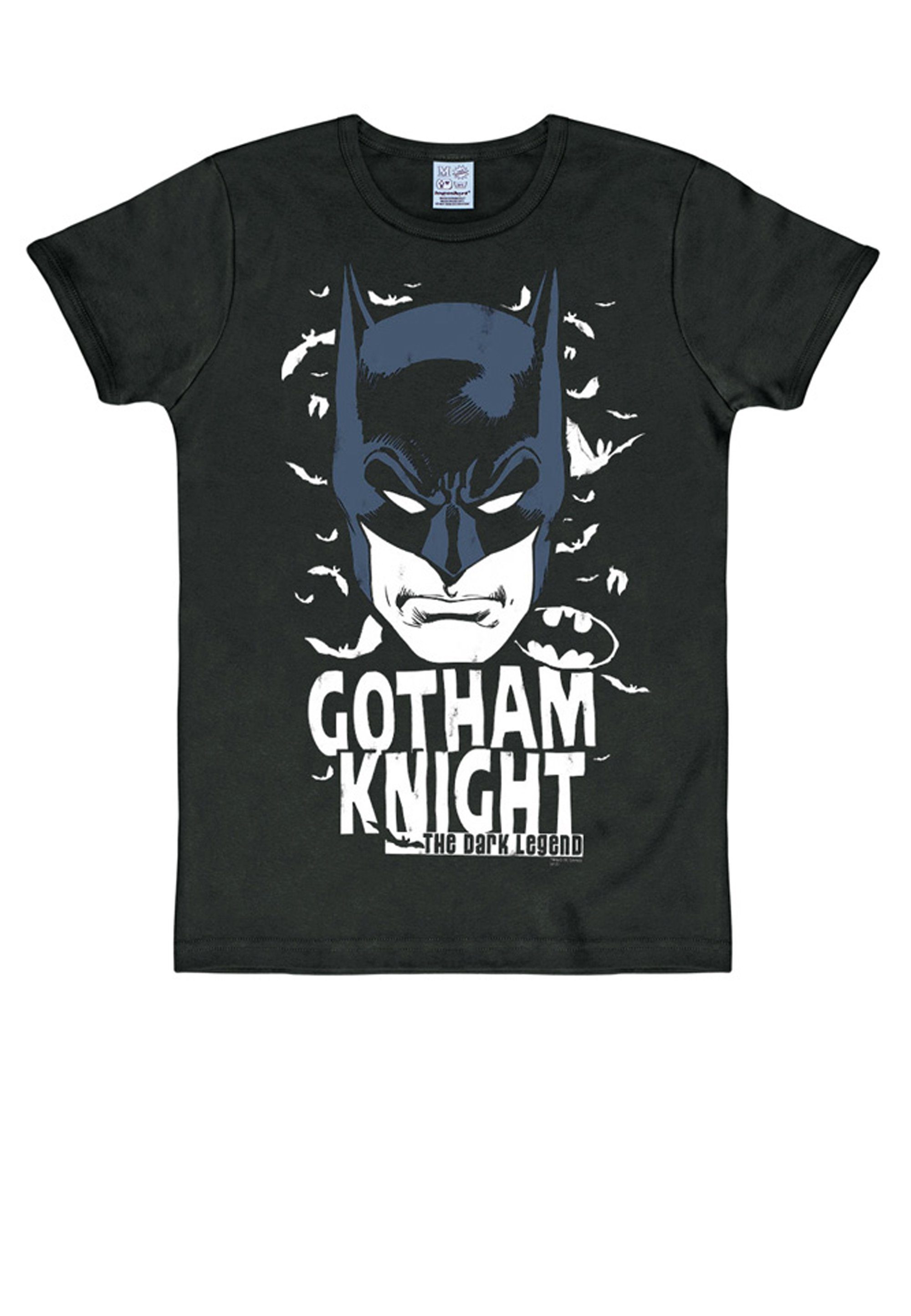 Batman DC mit Batman-Frontprint LOGOSHIRT T-Shirt Gotham Knight coolem - -