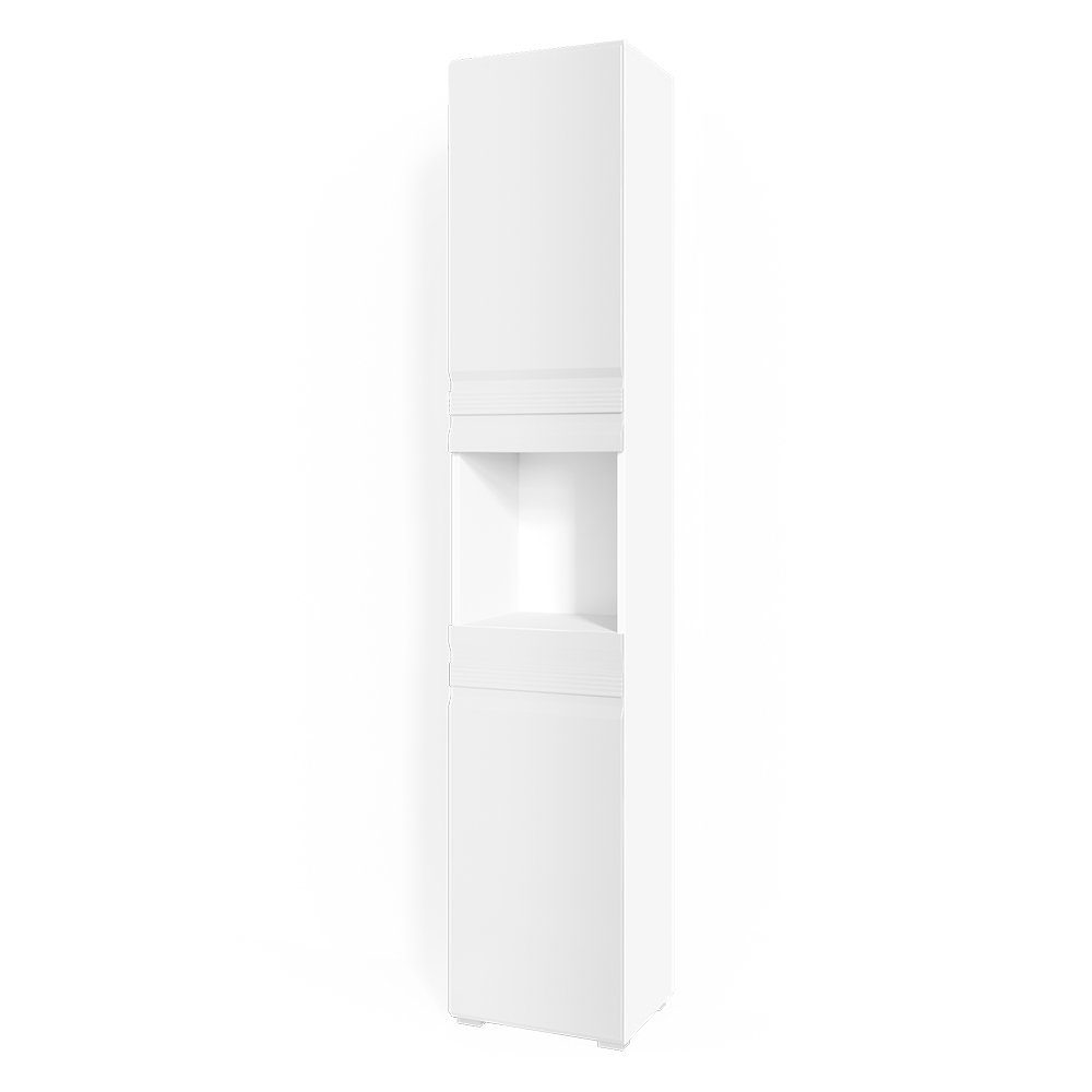 Vicco Badschrank Freddy Weiß Hochglanz 36 x 191 cm günstig online kaufen