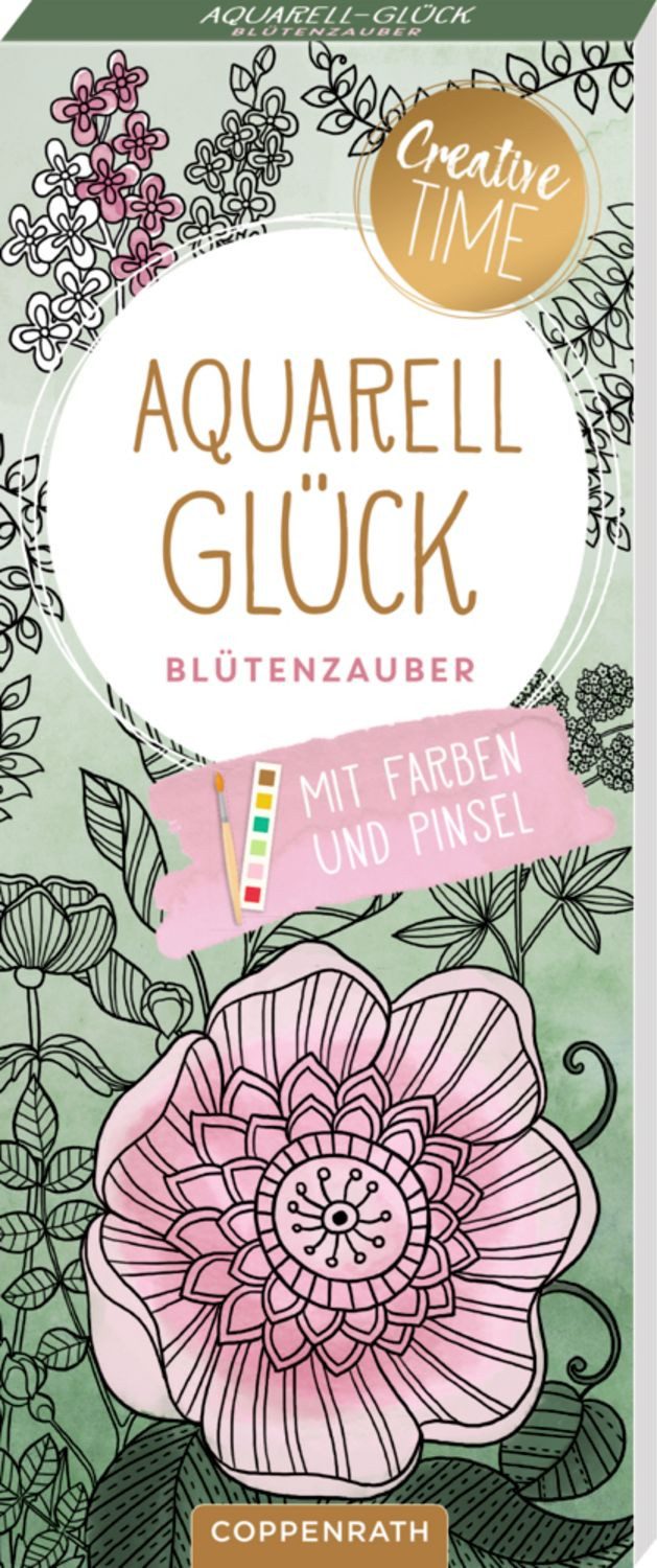 Coppenrath Aquarellpapier Aquarell-Glück Blütenzauber - Creative Time