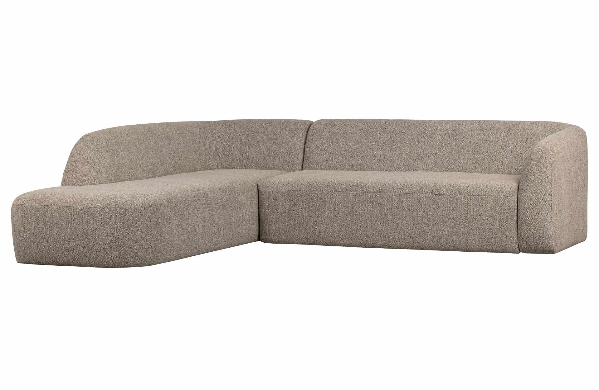 WOOOD Ecksofa Sloping, Links, Hellbraun