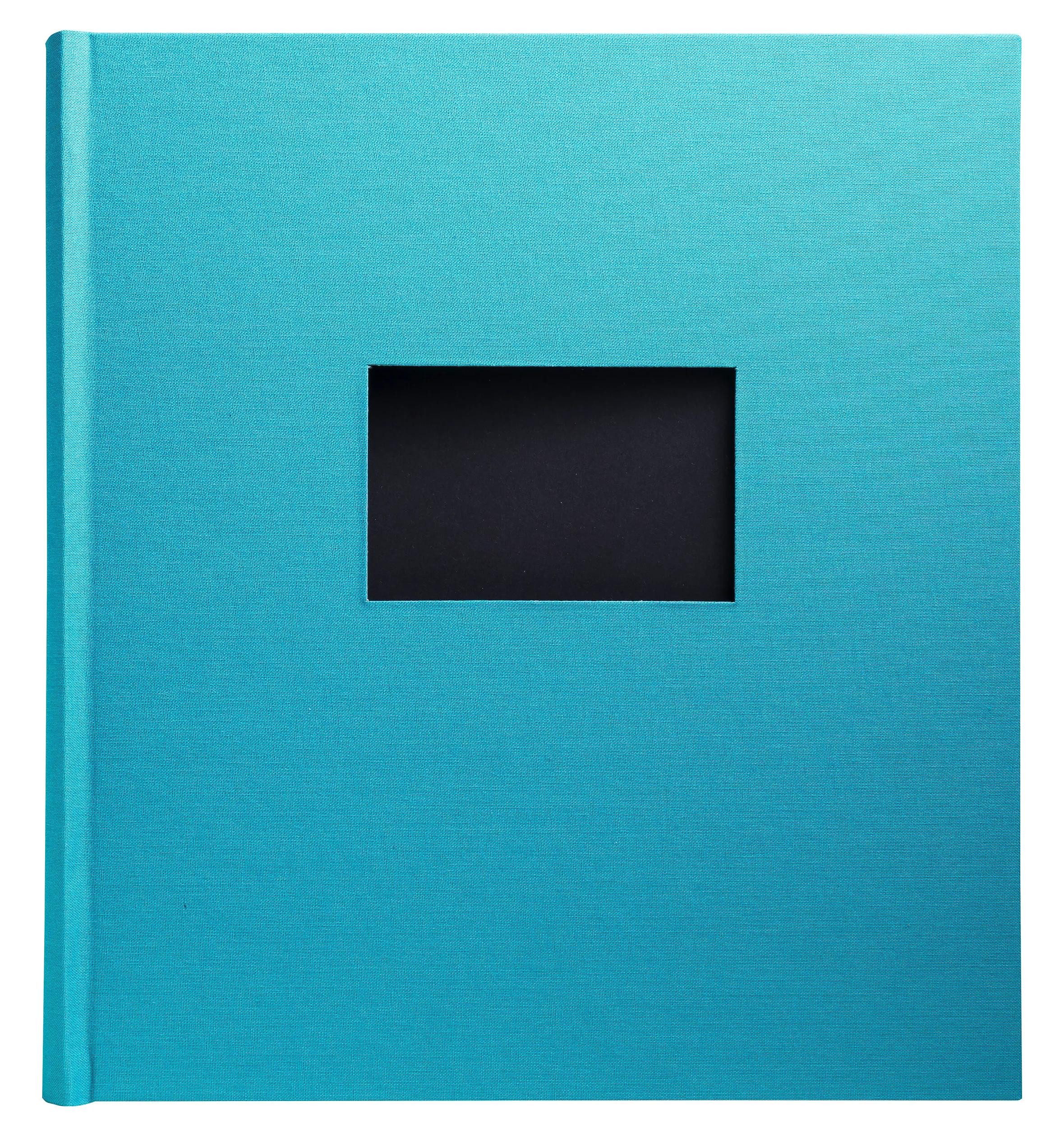 EXACOMPTA Fotoalbum Fotoalbum, 60 Seiten schwarz, 29x32 cm, Pop'N Co - Cyan - 16088E, Fotoalben Erinnerung