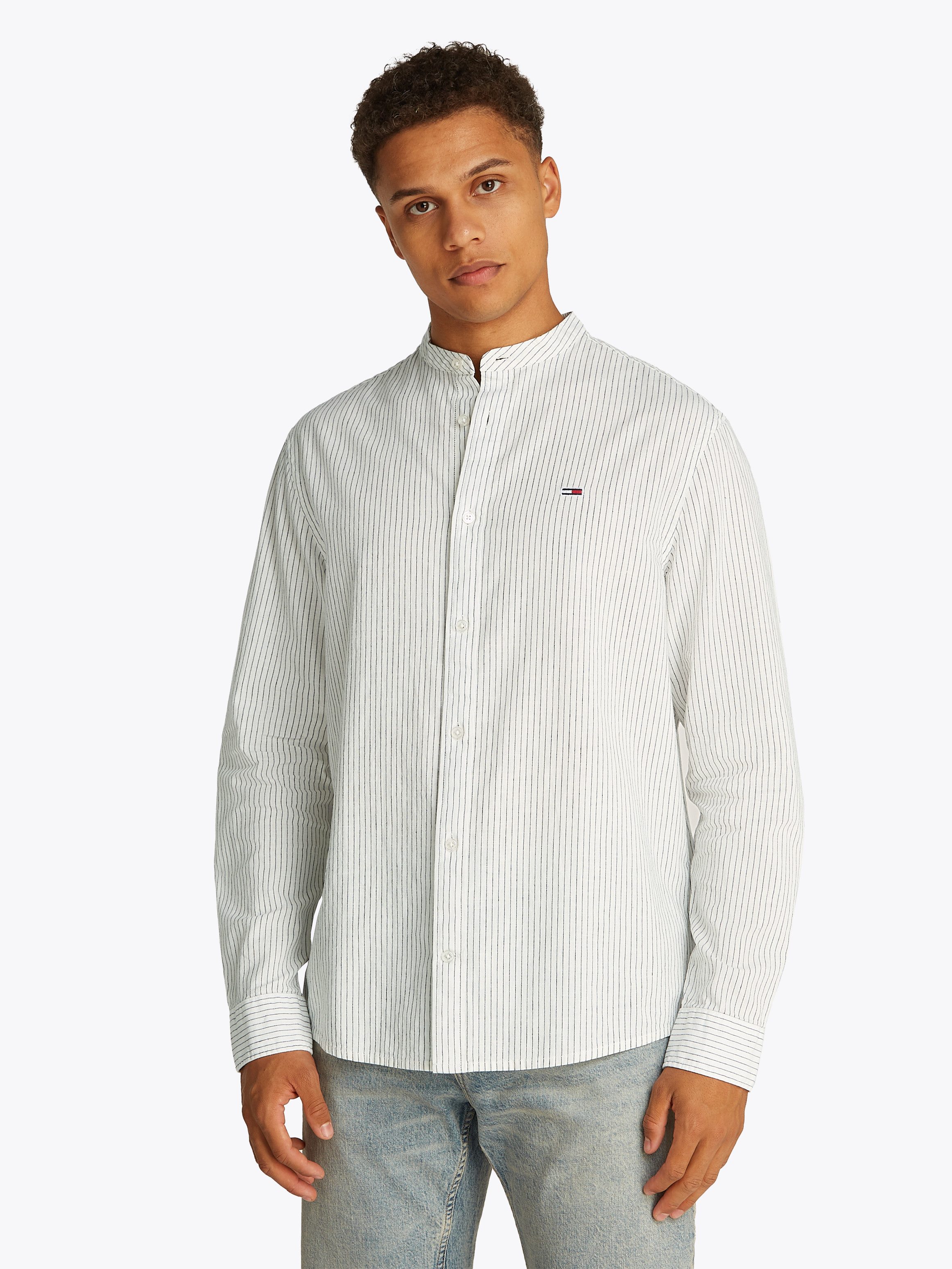 Tommy Jeans Langarmhemd TJM LINEN MIX günstig online kaufen