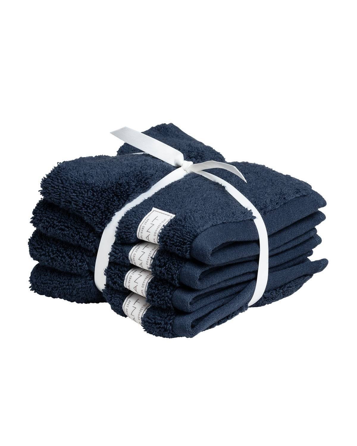 Gant Gästehandtücher Seiftuch, Organic Premium Towel, 4er Pack -, (4-St)