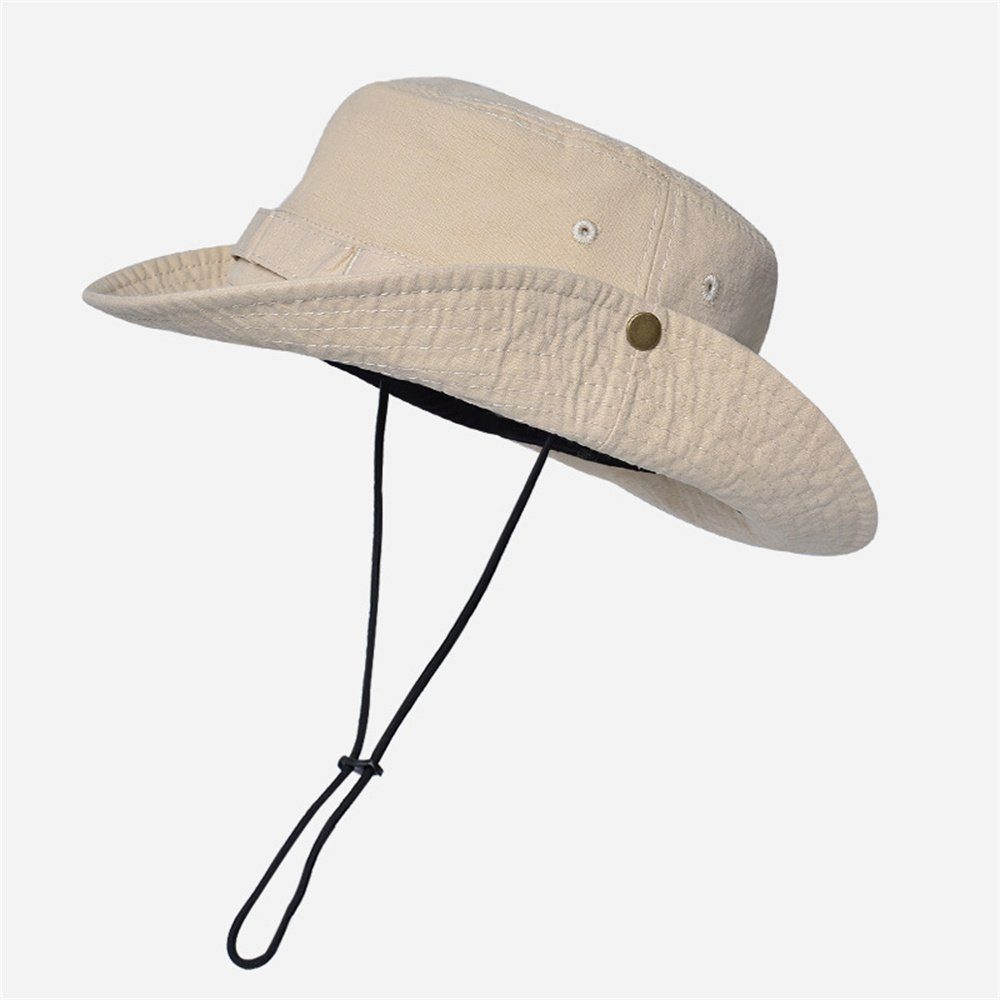 Dsen Sonnenhut Sonnenhut Damen und Herren, Sommerhut mit UV Schutz, Fischerhut Beige