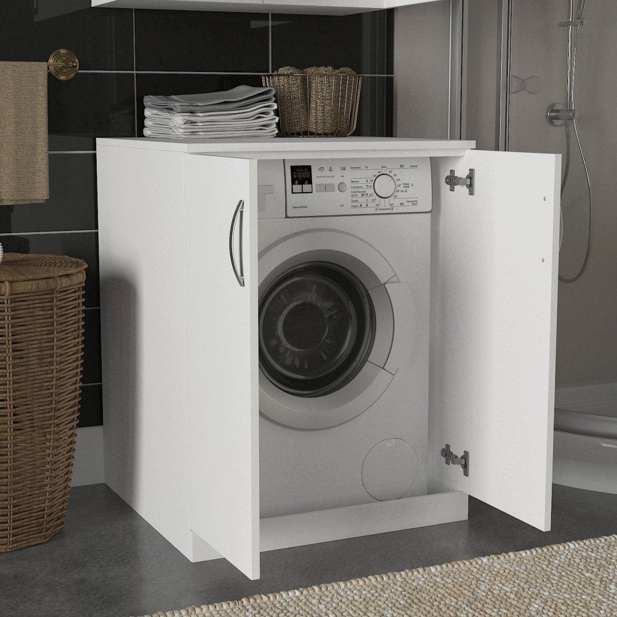 Waschmaschinenumbauschrank Laviano Luxusbetten24
