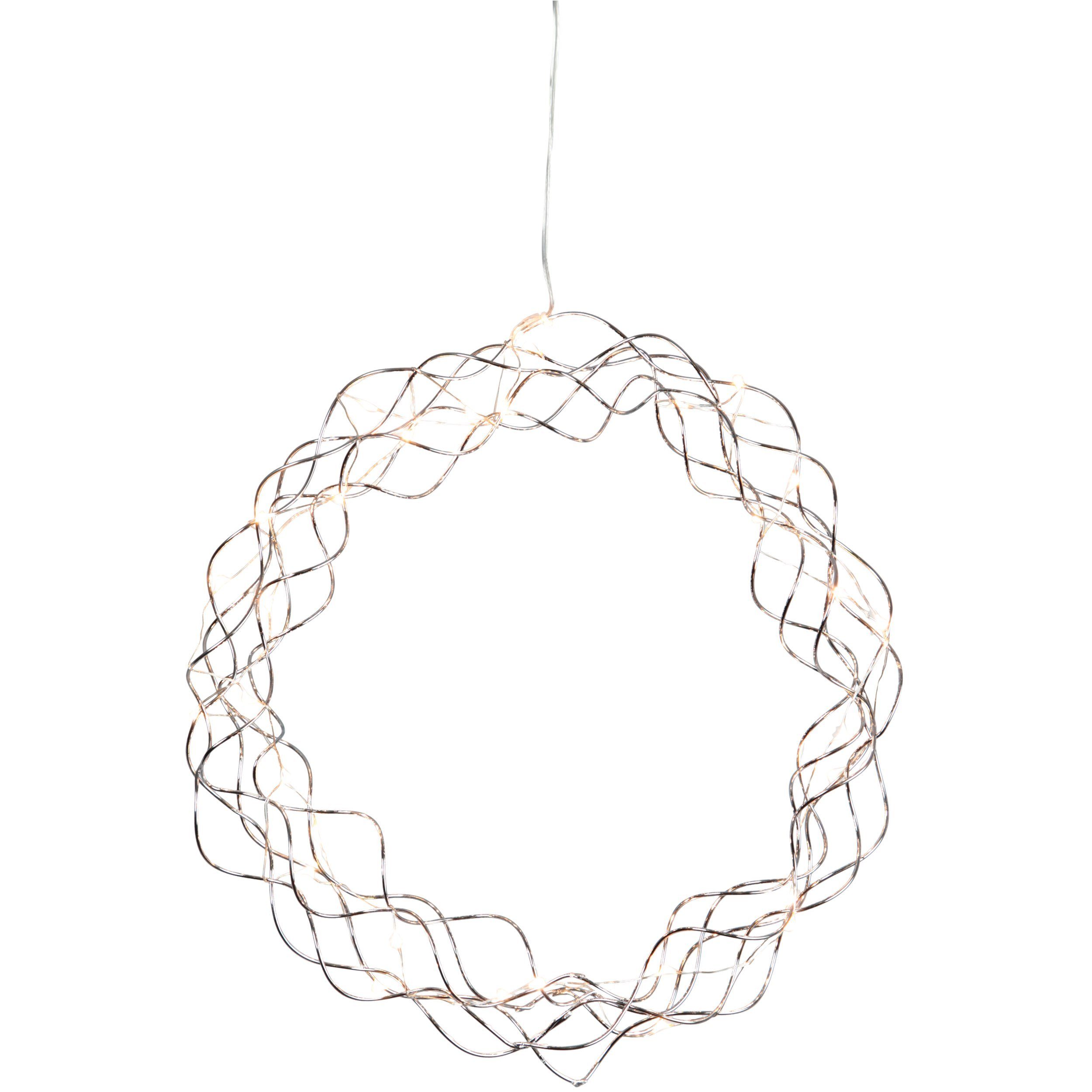 EGLO Dekoobjekt Curly, LED Lichterkranz, mit Kabel, beleuchtete Weihnachtsd günstig online kaufen