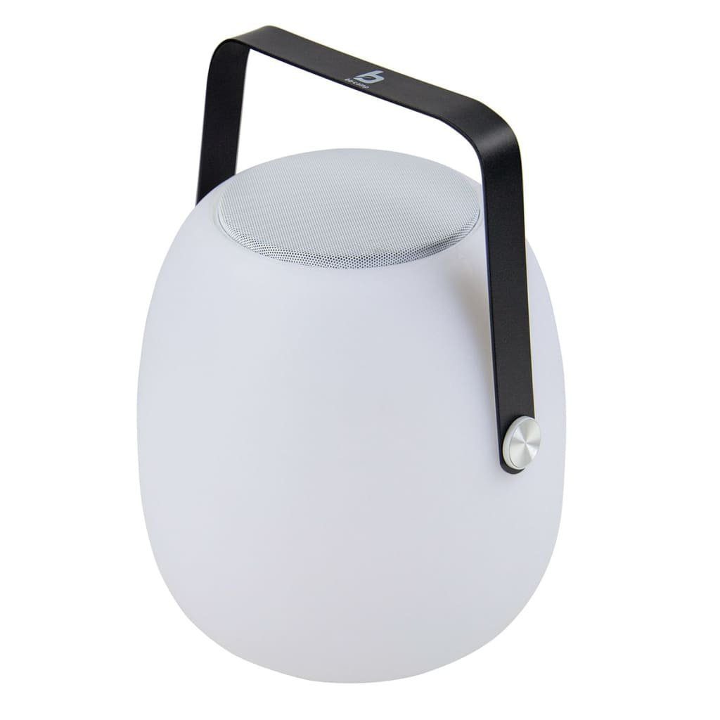 mit & LED-Tischleuchte Schwarz Weiß Bo-Camp Bluetooth-Lautsprecher Tischleuchte