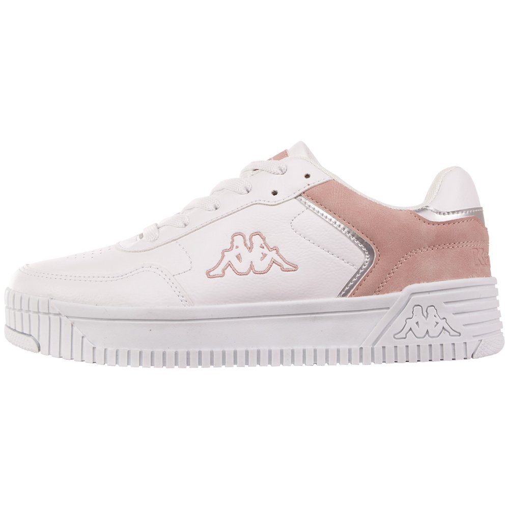Kappa Sneaker - mit modischen Glanzdetails white-rosé