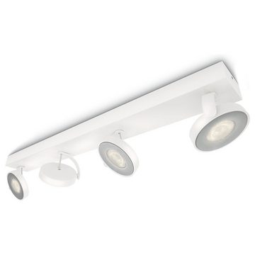 Philips LED Deckenstrahler Zeitloser myLiving Deckenspot Clockwork in weiß, warmglow, 4-flammig, keine Angabe, Leuchtmittel enthalten: Ja, fest verbaut, LED, warmweiss, Deckenstrahler, Deckenspot, Aufbaustrahler