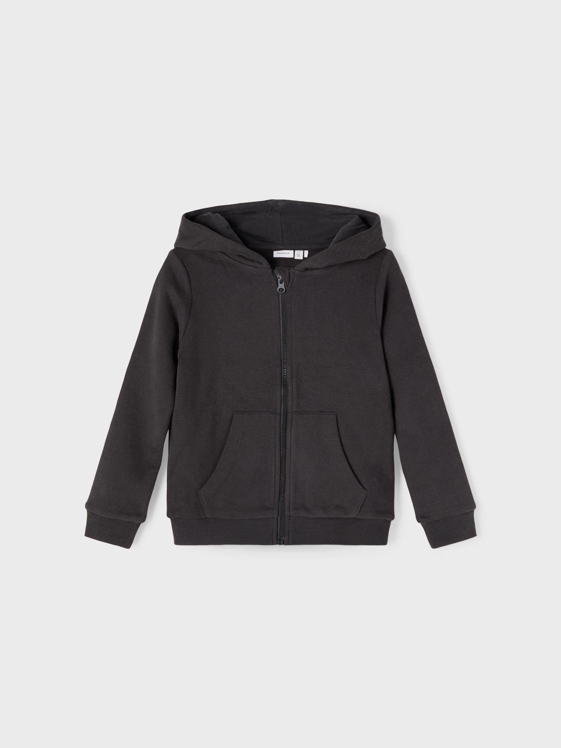 Name It Kapuzenpullover Name It Mädchen Hoodie aus Bio-Baumwolle Black 122-128 – Bild 2 von 5