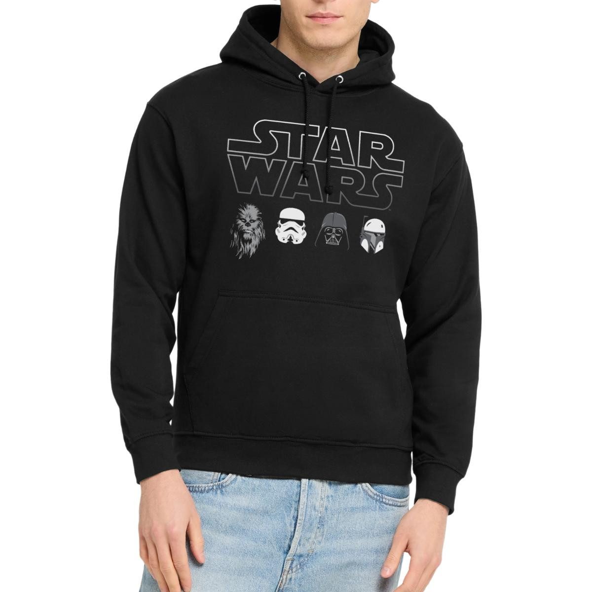 Spreadshirt Hoodie Star Wars Chewbacca Stormtrooper Darth Vader Unisex Hoodie (1-tlg)
