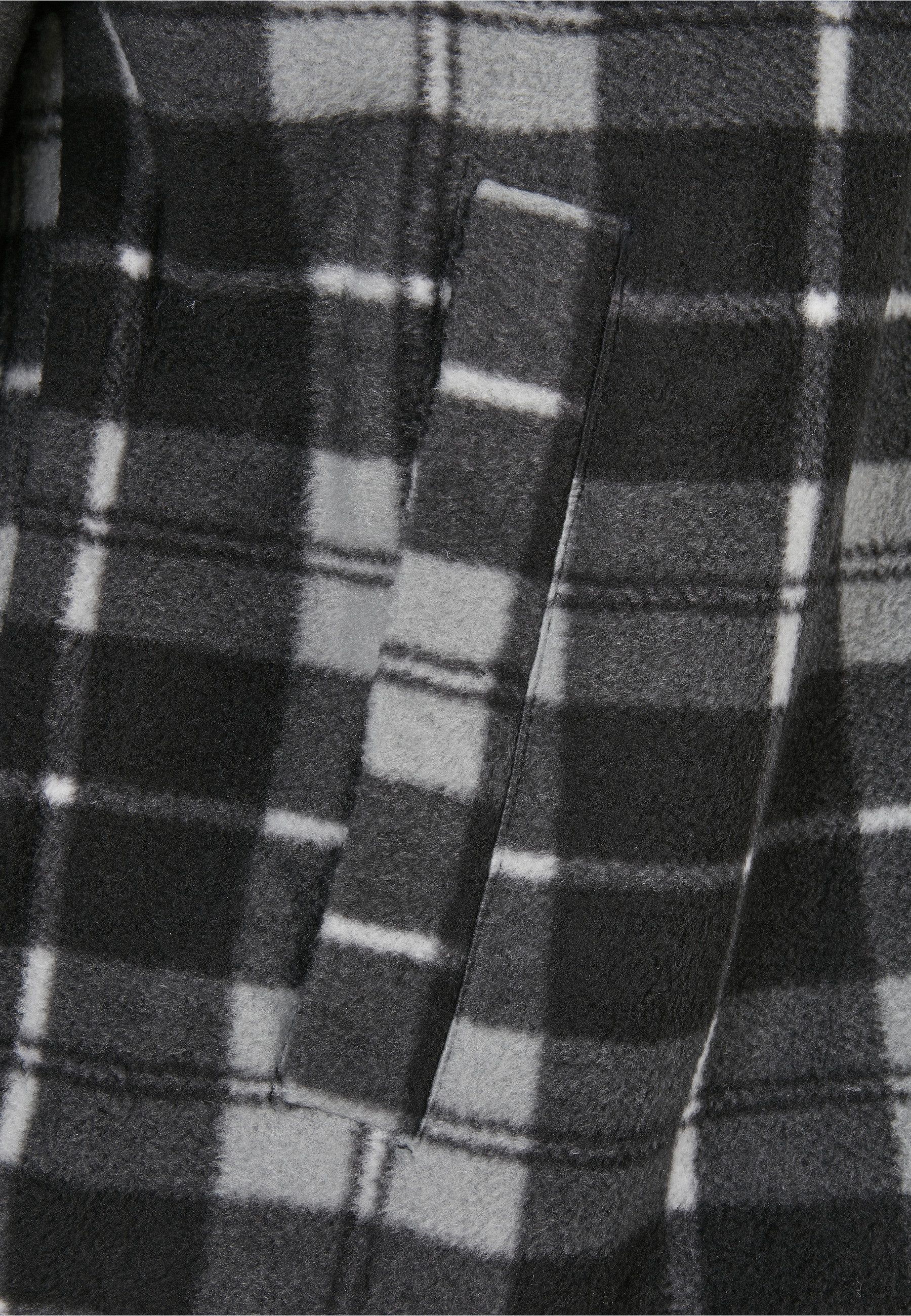 URBAN CLASSICS Langmantel Urban Classics Herren Plaid Teddy Lined Shirt Jacket