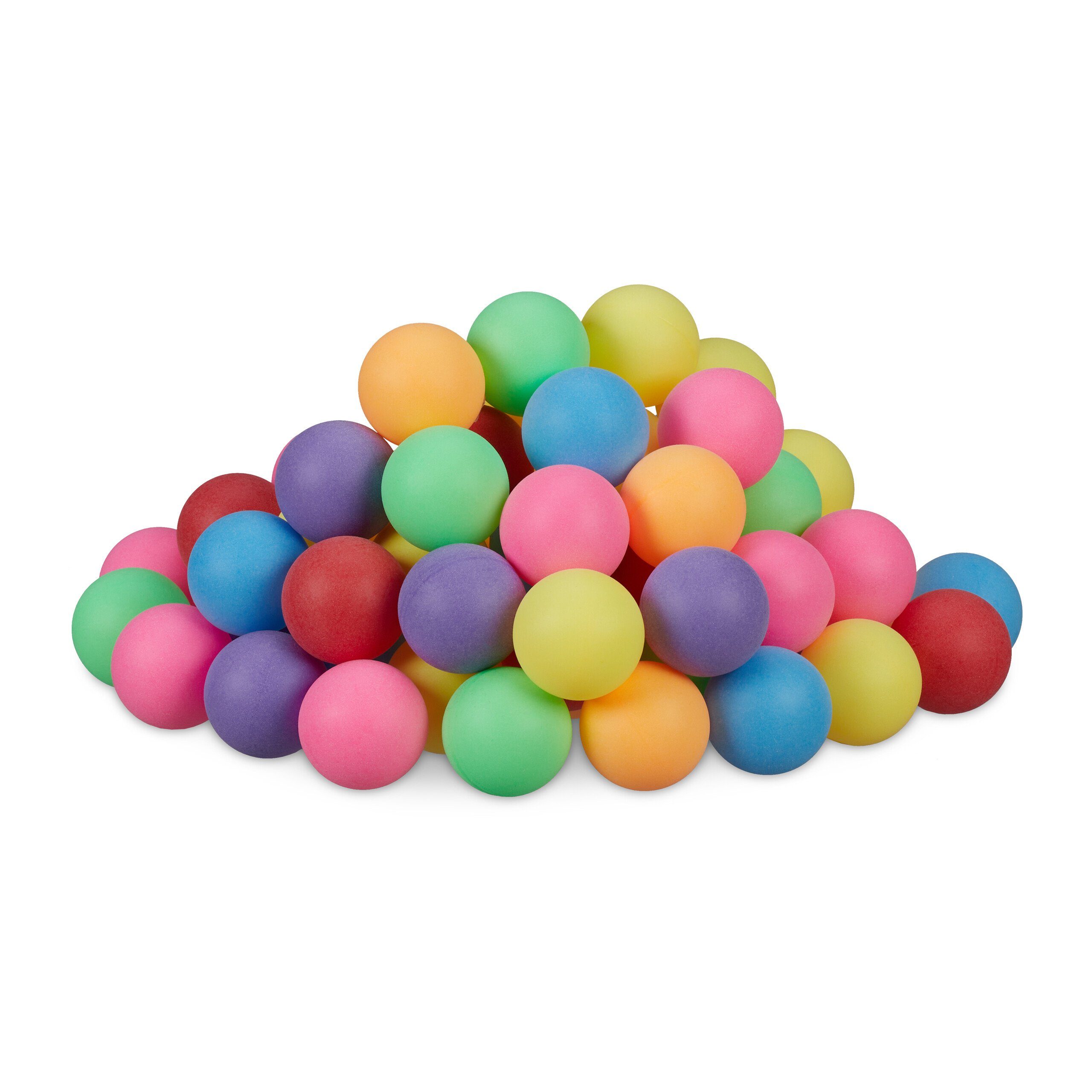 relaxdays Tischtennisball Bunte Beer Pong Bälle im 100er Set (100-St)