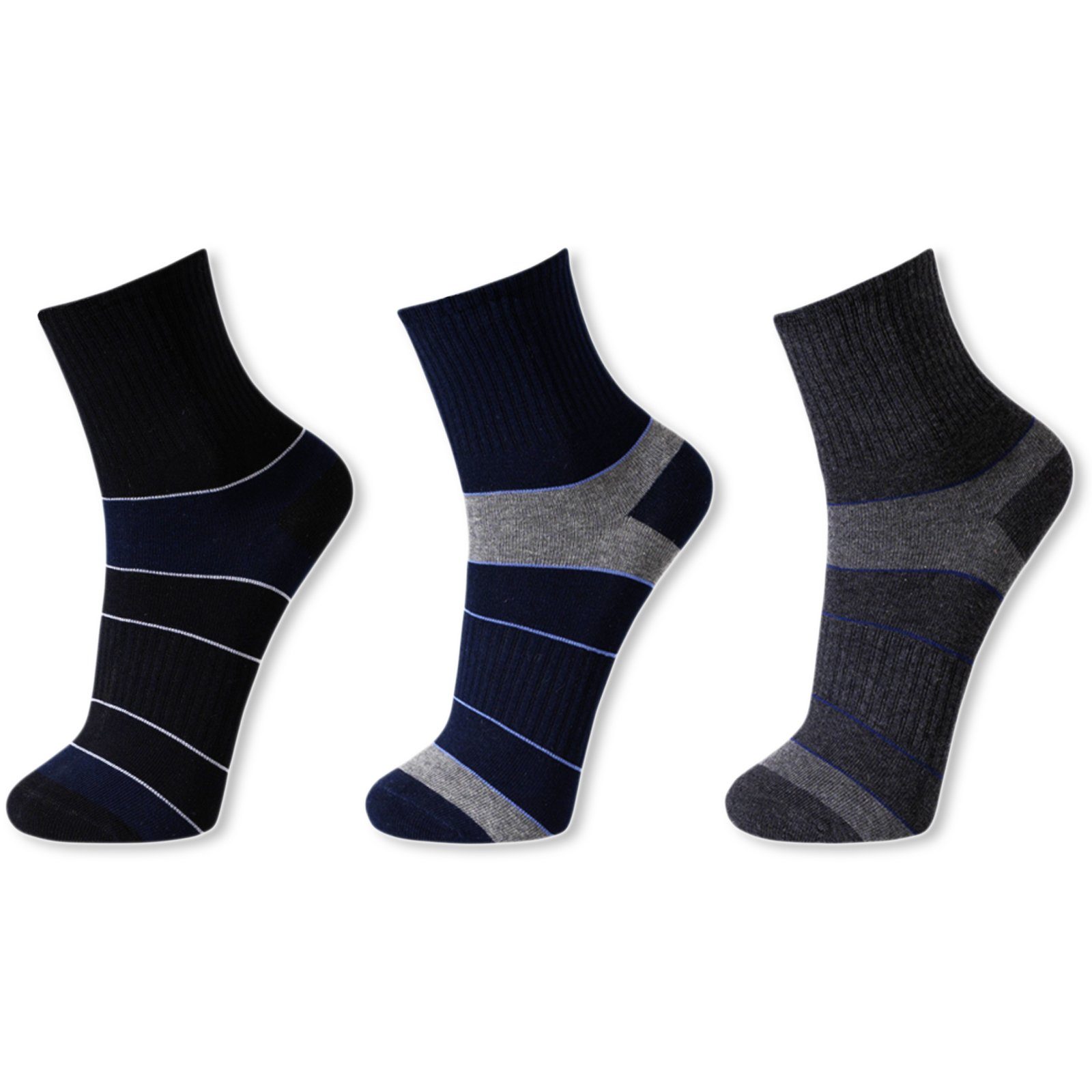 Herren Sportsocken Baumwolle Kurzsocken Paar Socken Socken Damen 12 Tennis 39-42 (Packung, TEXEMP Socken Sport 6, 6-Paar) 43-46