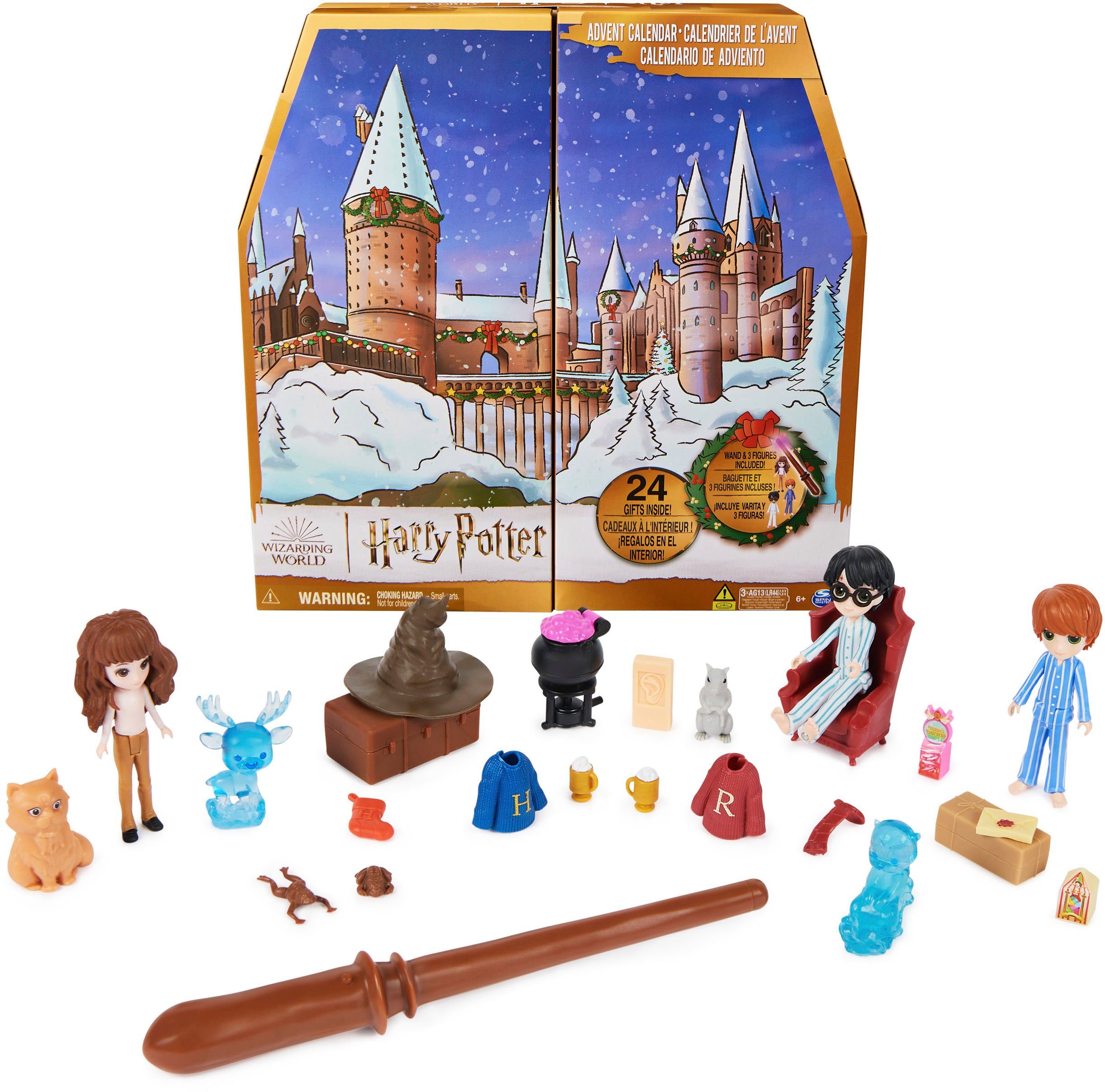 World Master Spielzeug-Adventskalender Adventskalender Magical Wizarding 2023 Potter Spin Minis Harry