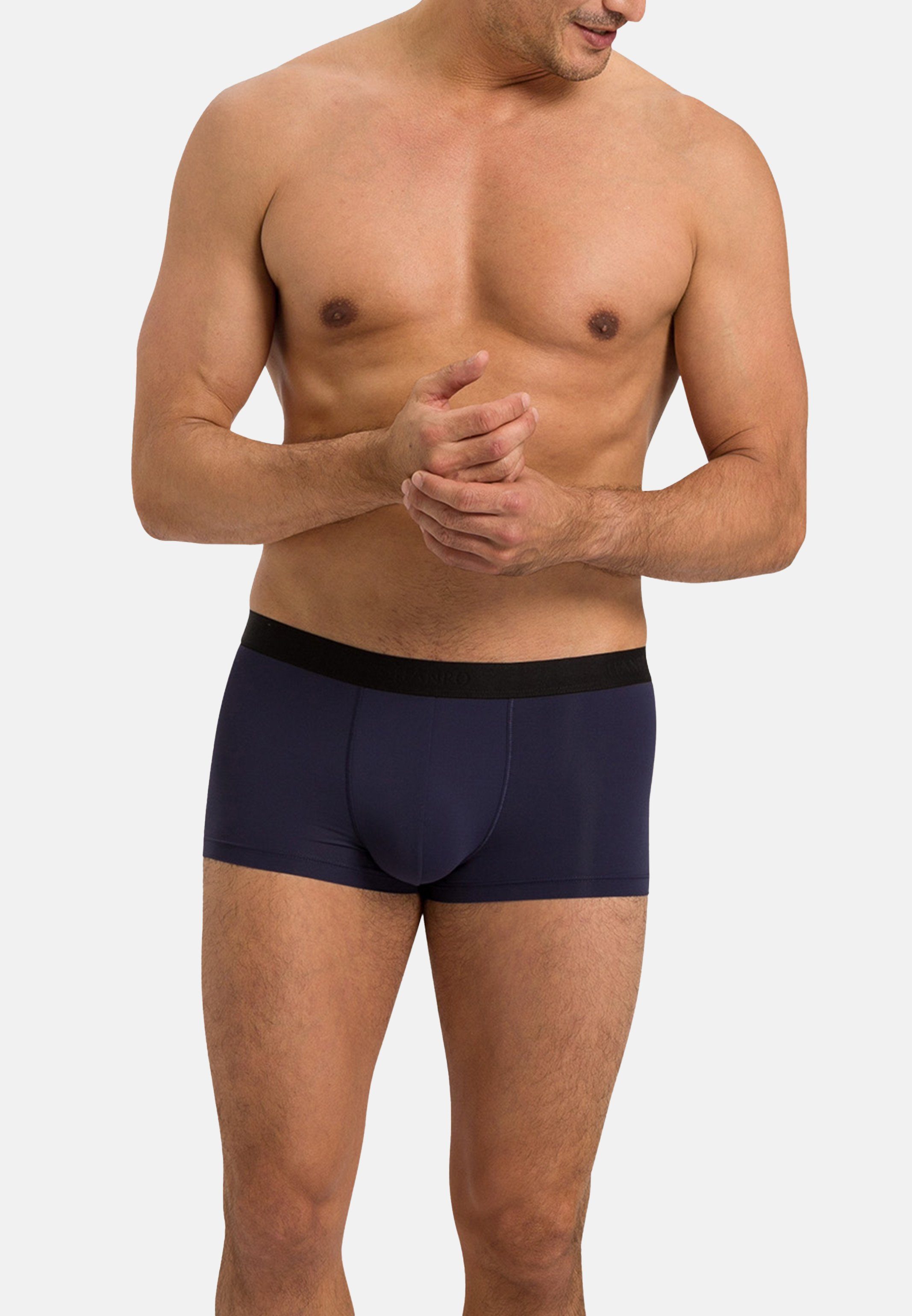 Navy Pant Midnight Mit - / Boxer Eingriff - Micro Short Retro Retro Hanro (1-St) Touch