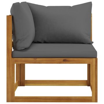 DOTMALL Gartenlounge-Set Eck-Sitz-Set mit Auflagen, Massivholz Akazie, (5-tlg)