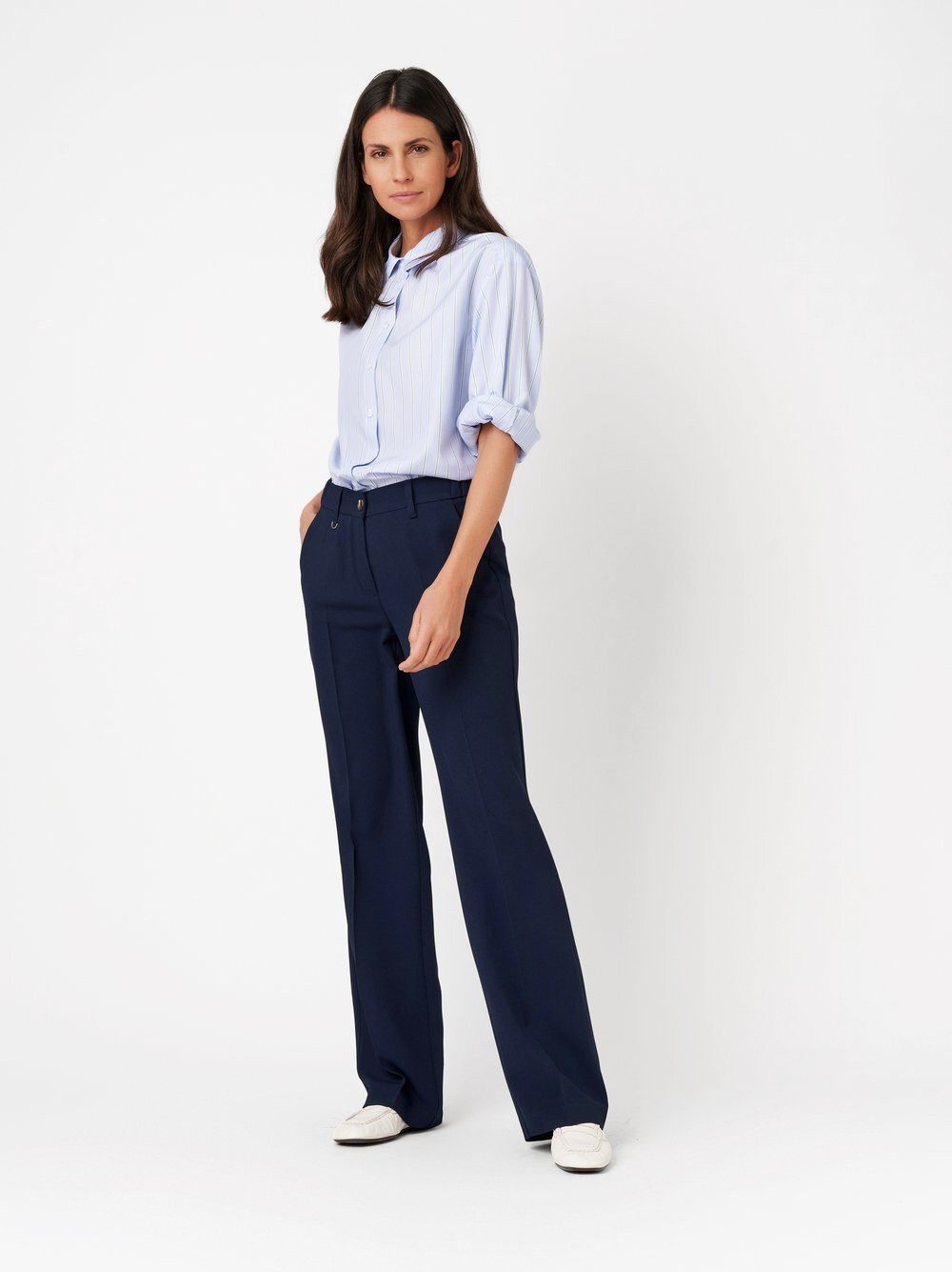 TONI Palazzohose Luisa Wide aus luftigem Twill