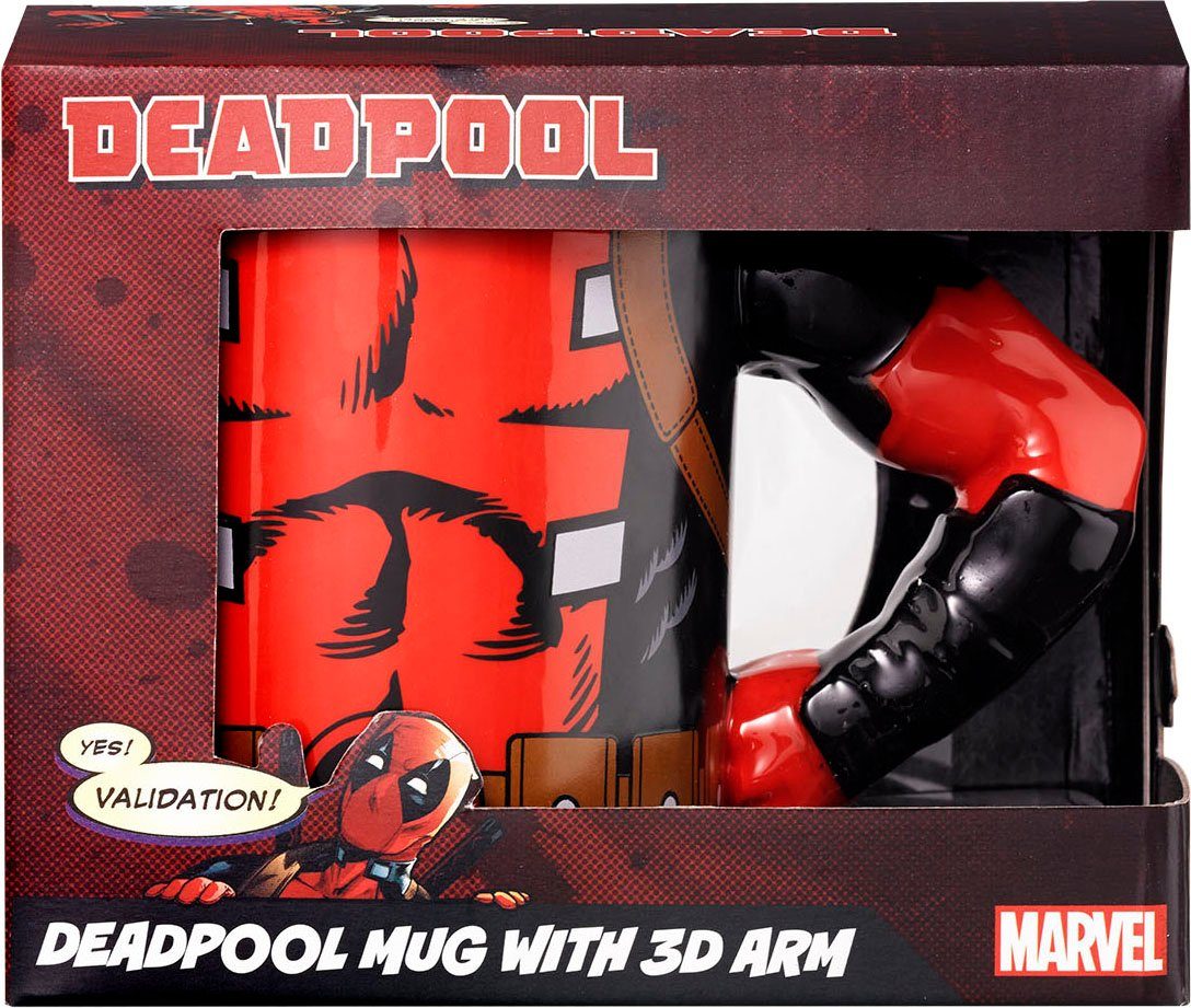 Tasse 3D Marvel Deadpool – Céramique Rouge – Mug Original – Occasion