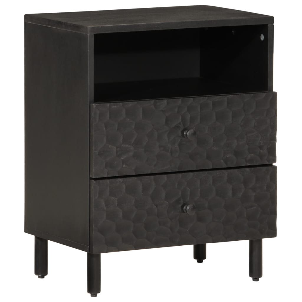 vidaXL Nachttisch Nachttisch Schwarz 50x33x60 cm günstig online kaufen