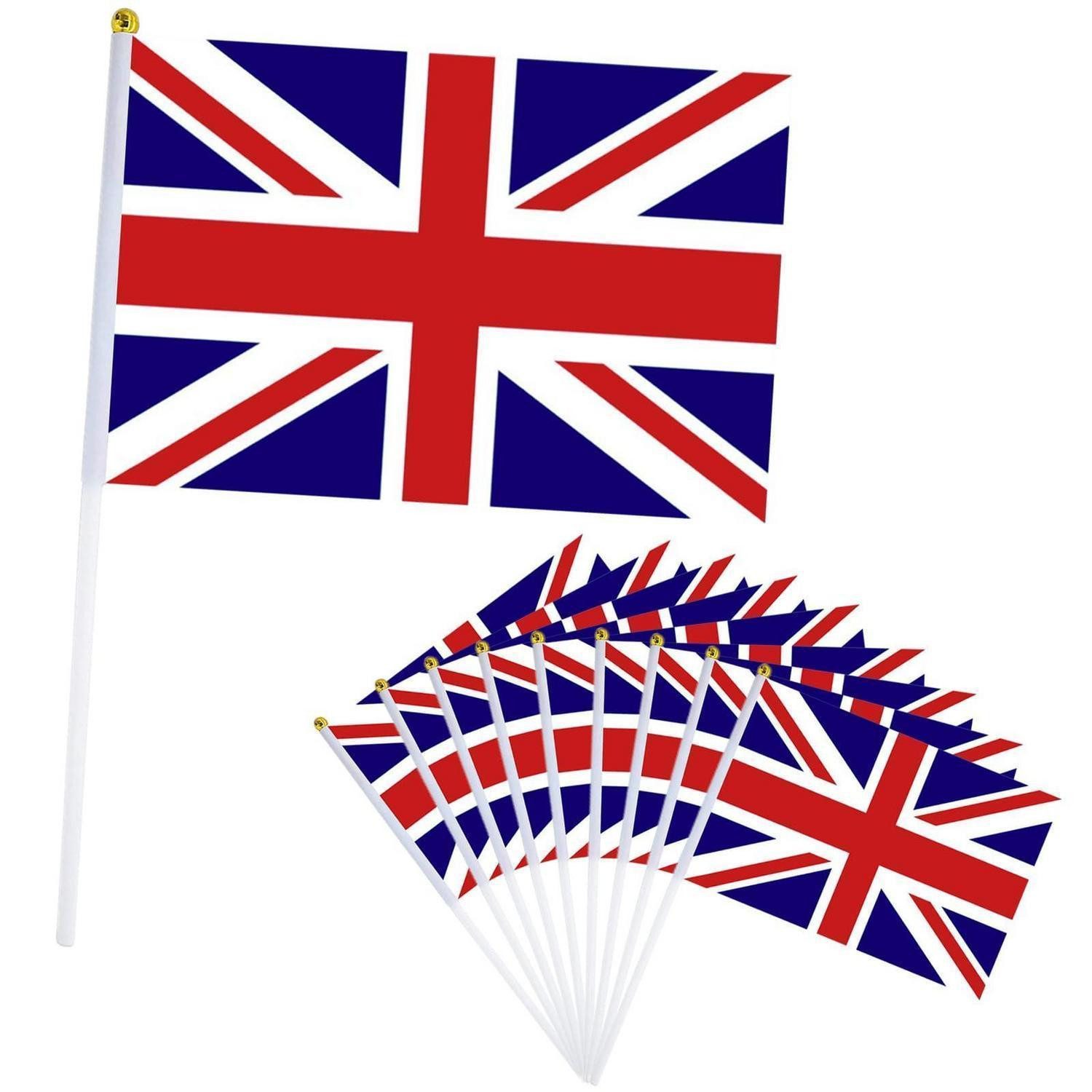 LuxusKollektion Flagge 10x Kleine Englische Flagge 14x21cm
