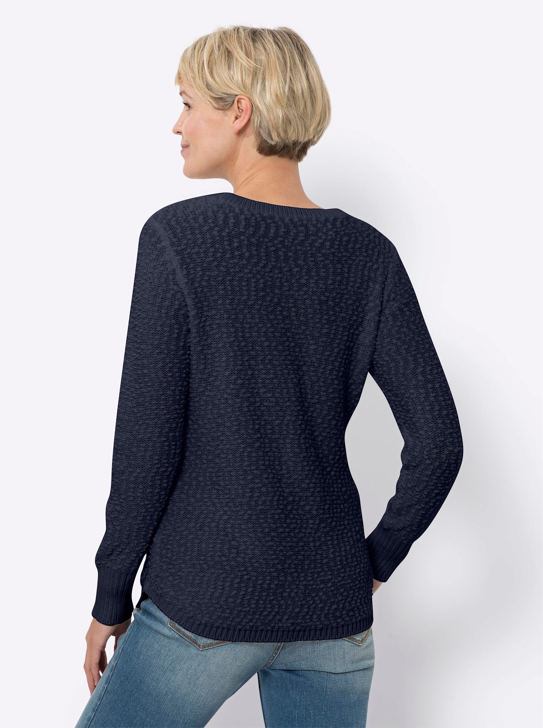 Sieh an! Strickpullover Rundhalspullover . günstig online kaufen
