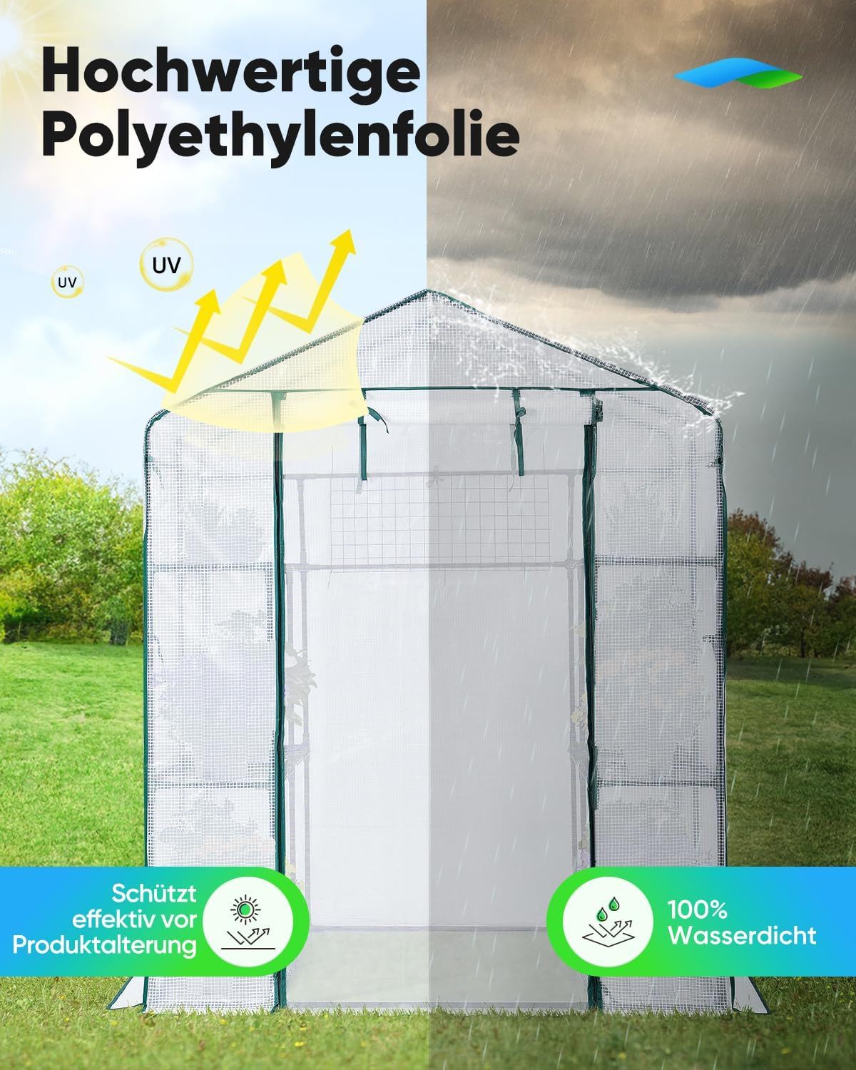 DOTMALL Tomatengewächshaus Gewächshaus...
