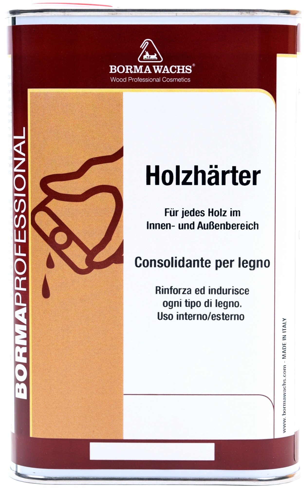 BORMA Holzgrundierung HOLZHÄRTER 1 Liter, Tiefeindrigend