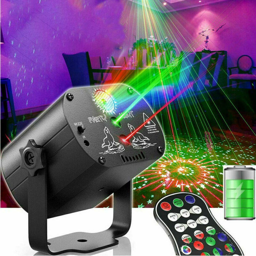 BlingBin LED Discolicht »Discolicht Partylicht LED Party Lampe  Musikgesteuert mit Fernbedienung, RGB 120 Muster Laser Projektor Discolicht  Lichteffekte, Partybeleuchtung DJ Licht für Home Geburtstag KTV  Weihnachten« online kaufen | OTTO