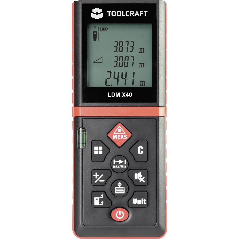 TOOLCRAFT Дальномер Laser-Entfernungsmesser 40 m
