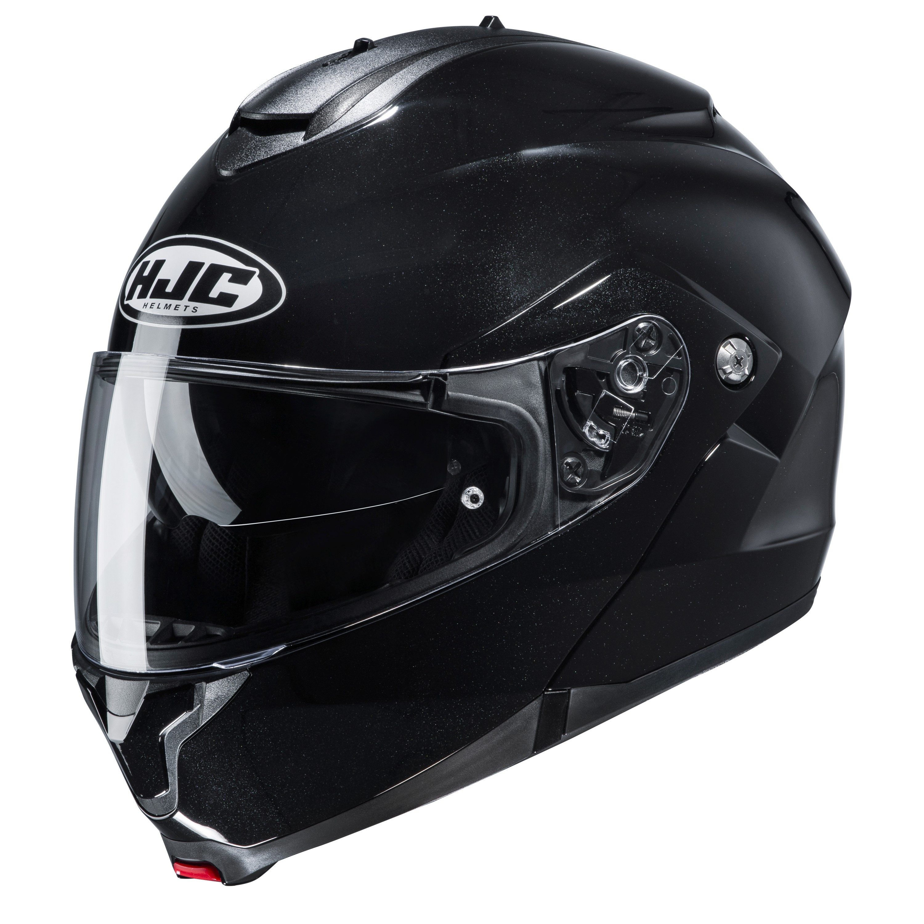 HJC Motorradhelm, C91N Solid Black Motorrad Klapphelm mit Sonnenblende