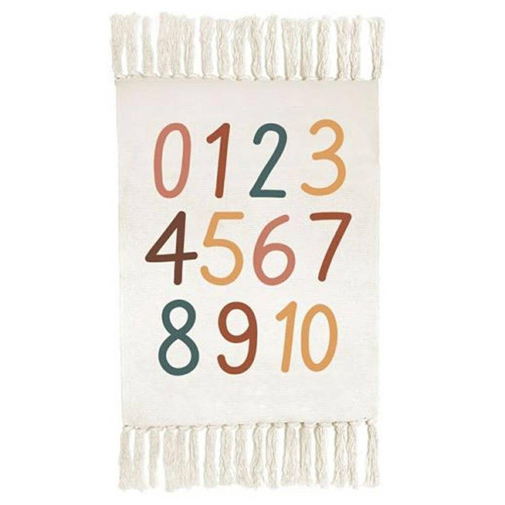 Home & styling collection Kinderteppich Kinderteppich Buchstaben/ Zahlen, mit Fransen, 60 x 90 cm