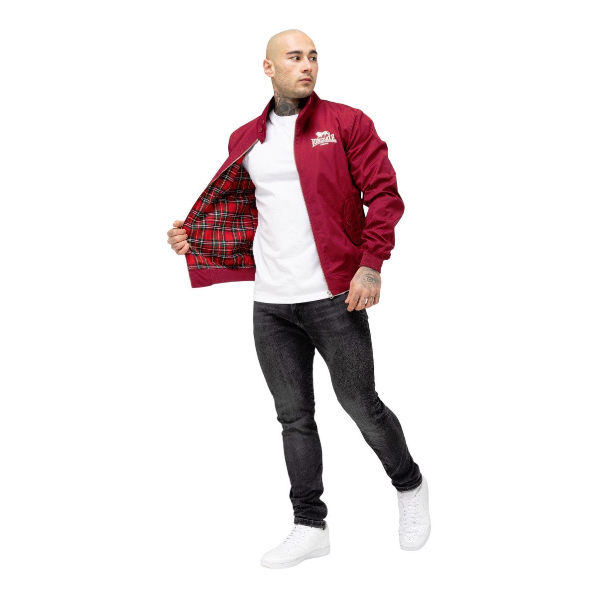 Lonsdale Steppjacke Classic (1-St., kein Set) Farblich abgesetztes Innenfutter