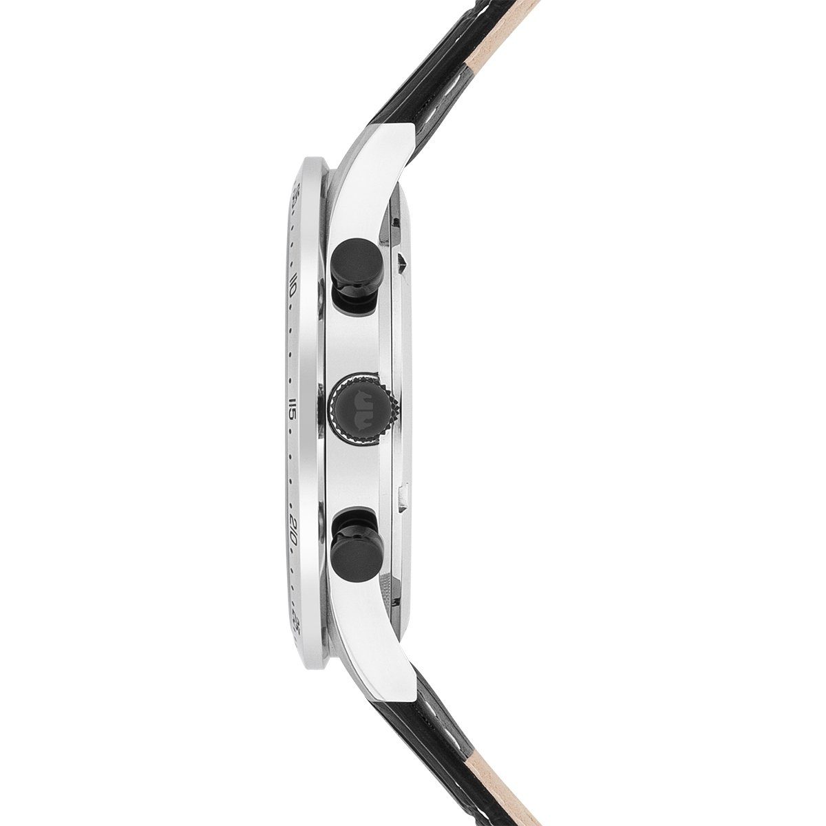 Rhodenwald & Söhne Chronograph Flight Captain schwarz Flight Captain, mit Echtleder-Armband