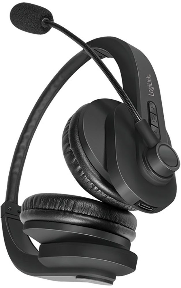 LogiLink BT0060 Kopfhörer (integrierte Steuerung für Anrufe und Musik, A2DP Bluetooth, AVRCP Bluetooth, Bluetooth, HFP, HSP)