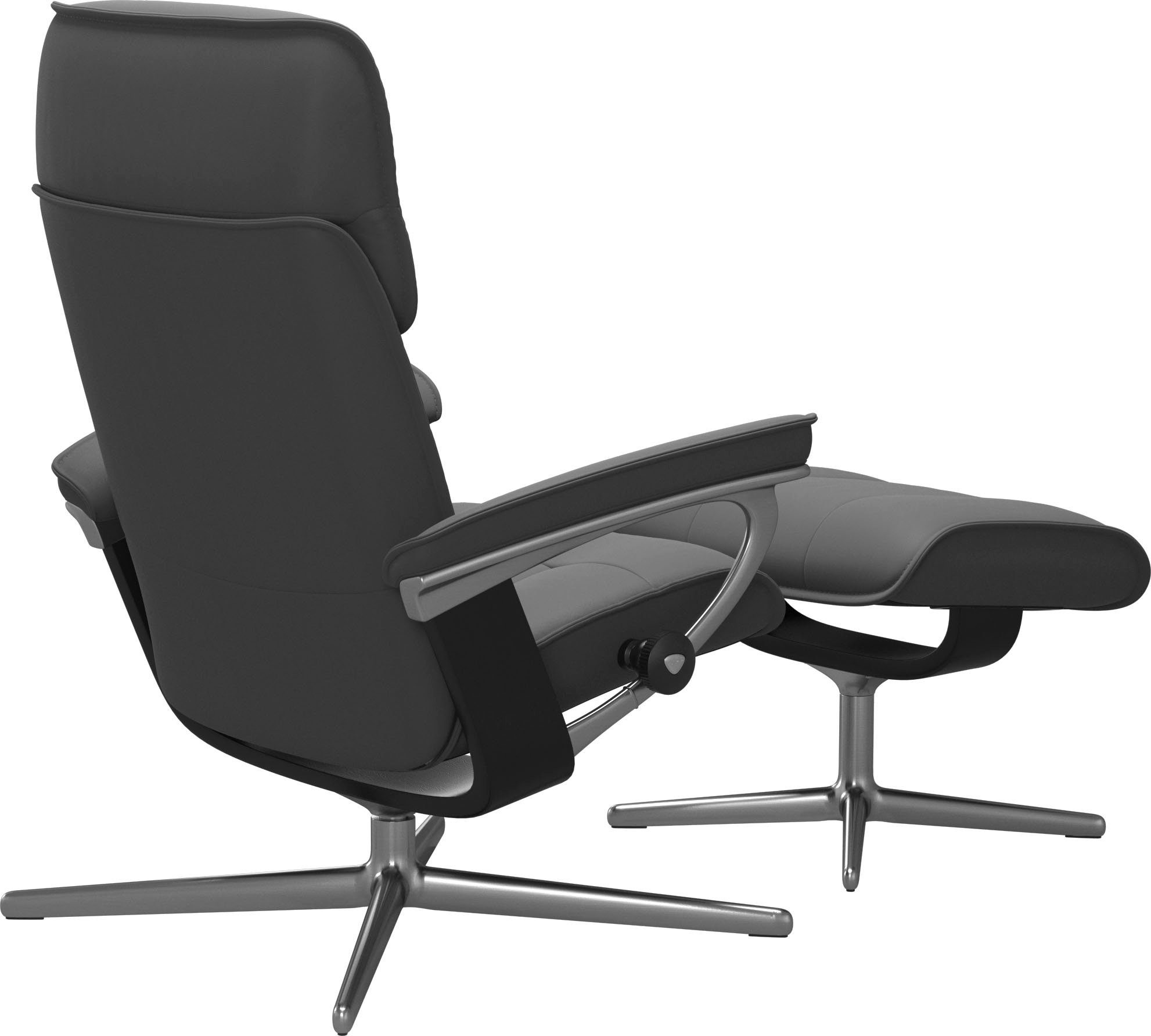 Stressless® Relaxsessel Admiral, mit Cross Base, Größe M & L, Holzakzent Schwarz
